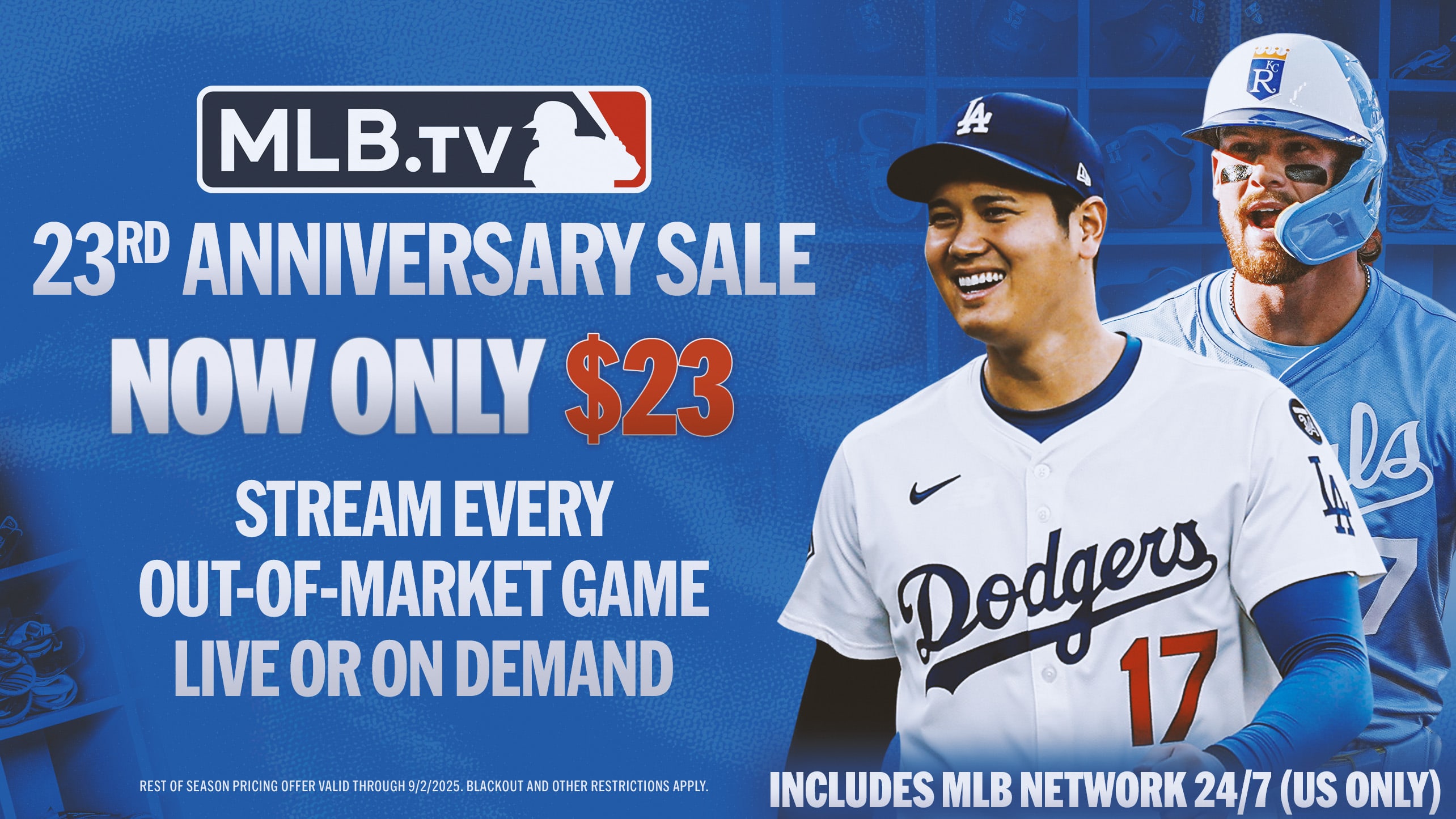 MLB.TV 23rd Anniversary Sale