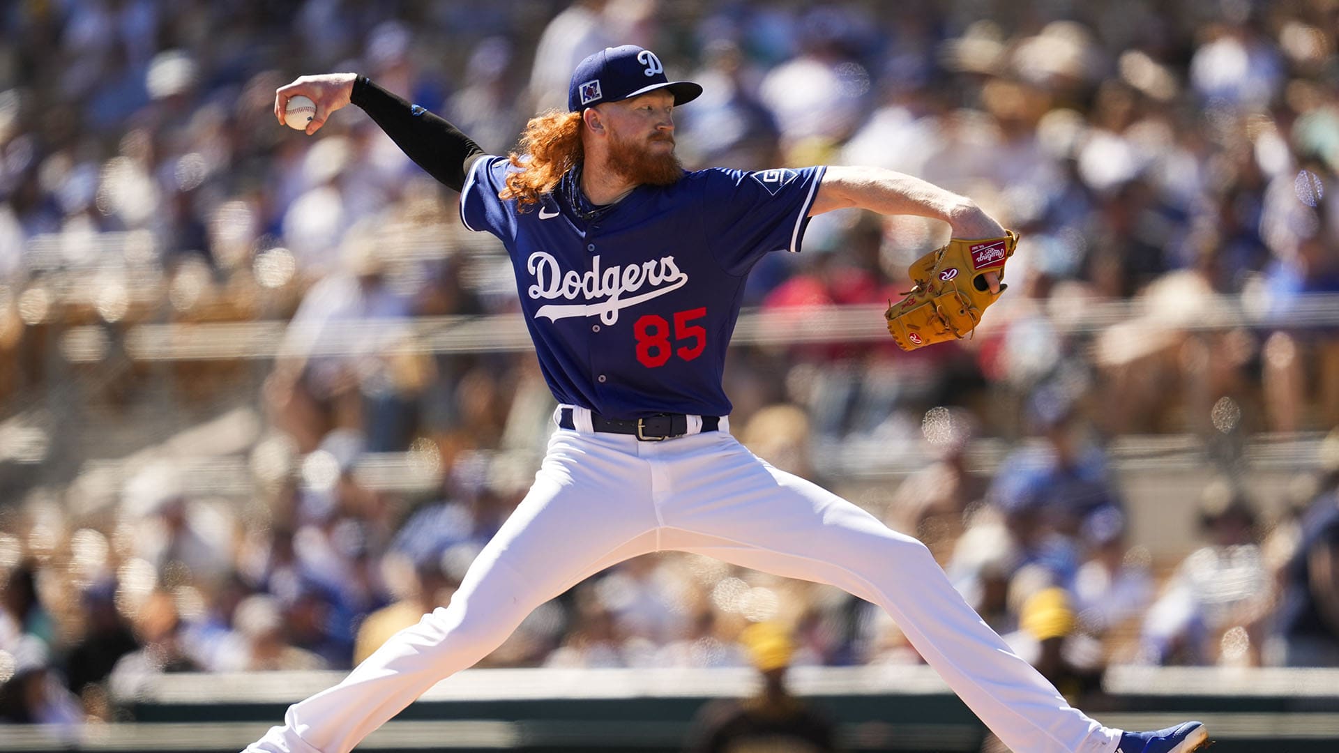 Dustin May delivers a pitch