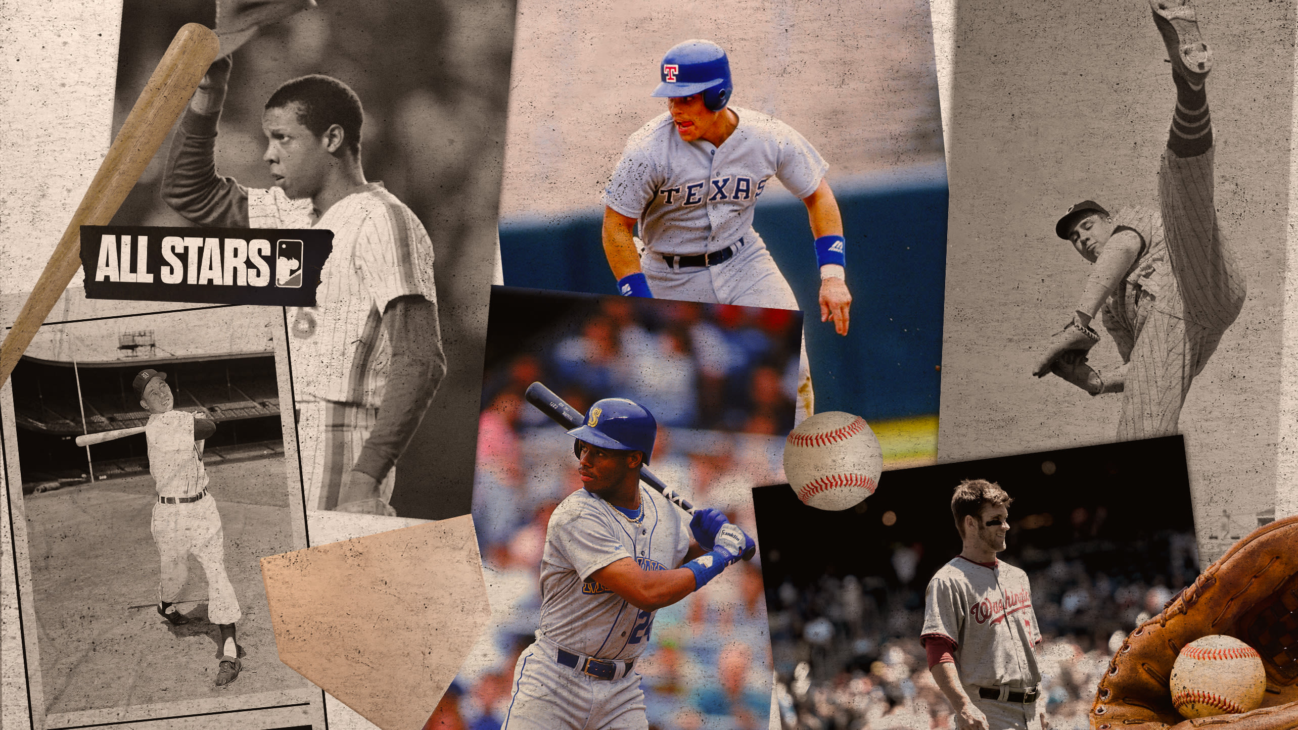 Collage of some of the youngest MLB All-Stars