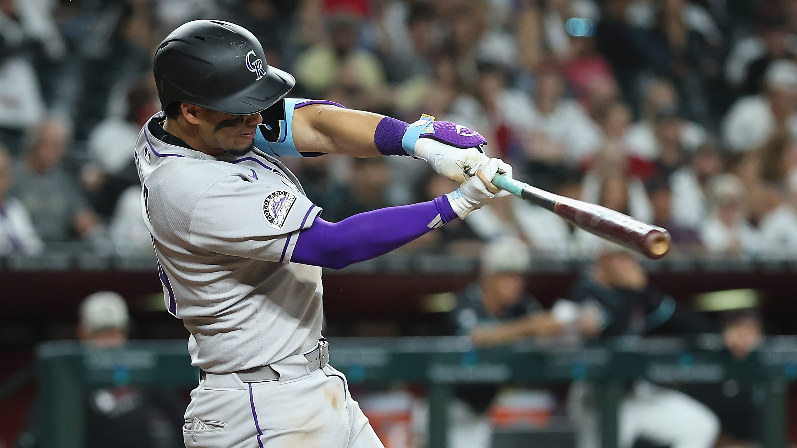 Ezequiel Tovar connects for an RBI single