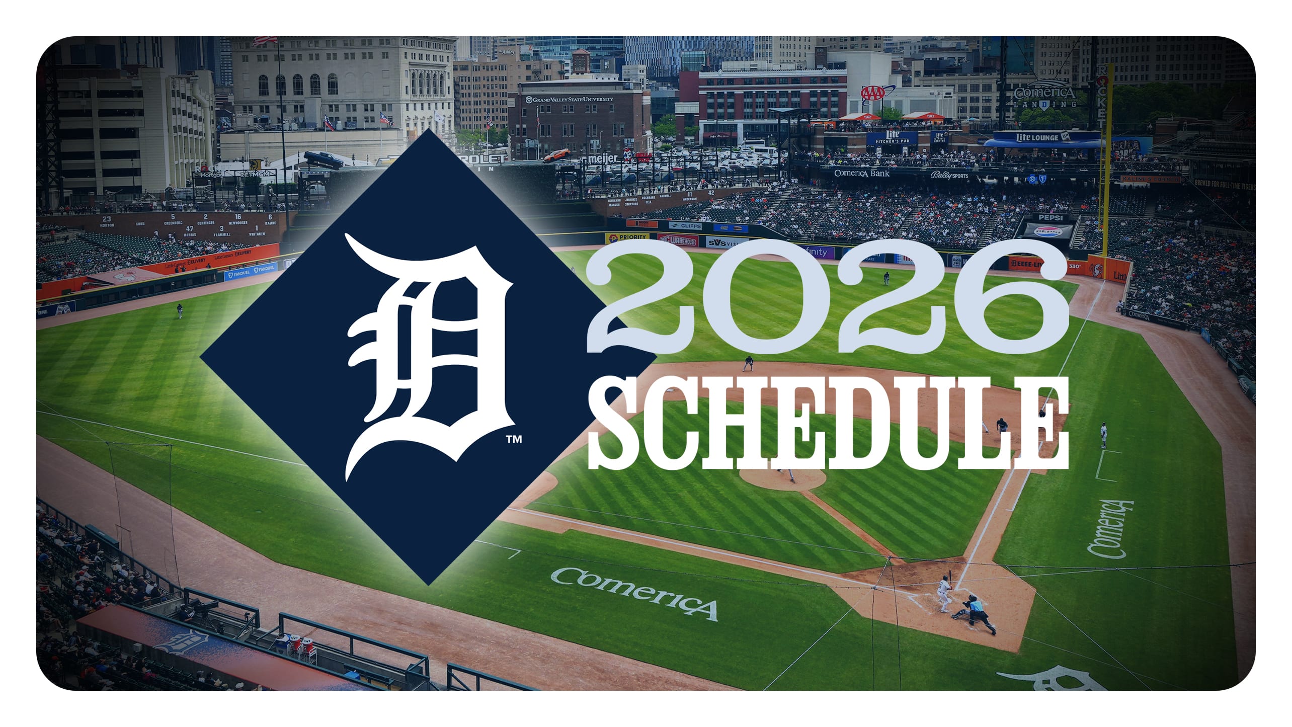 Tigers' 2026 schedule