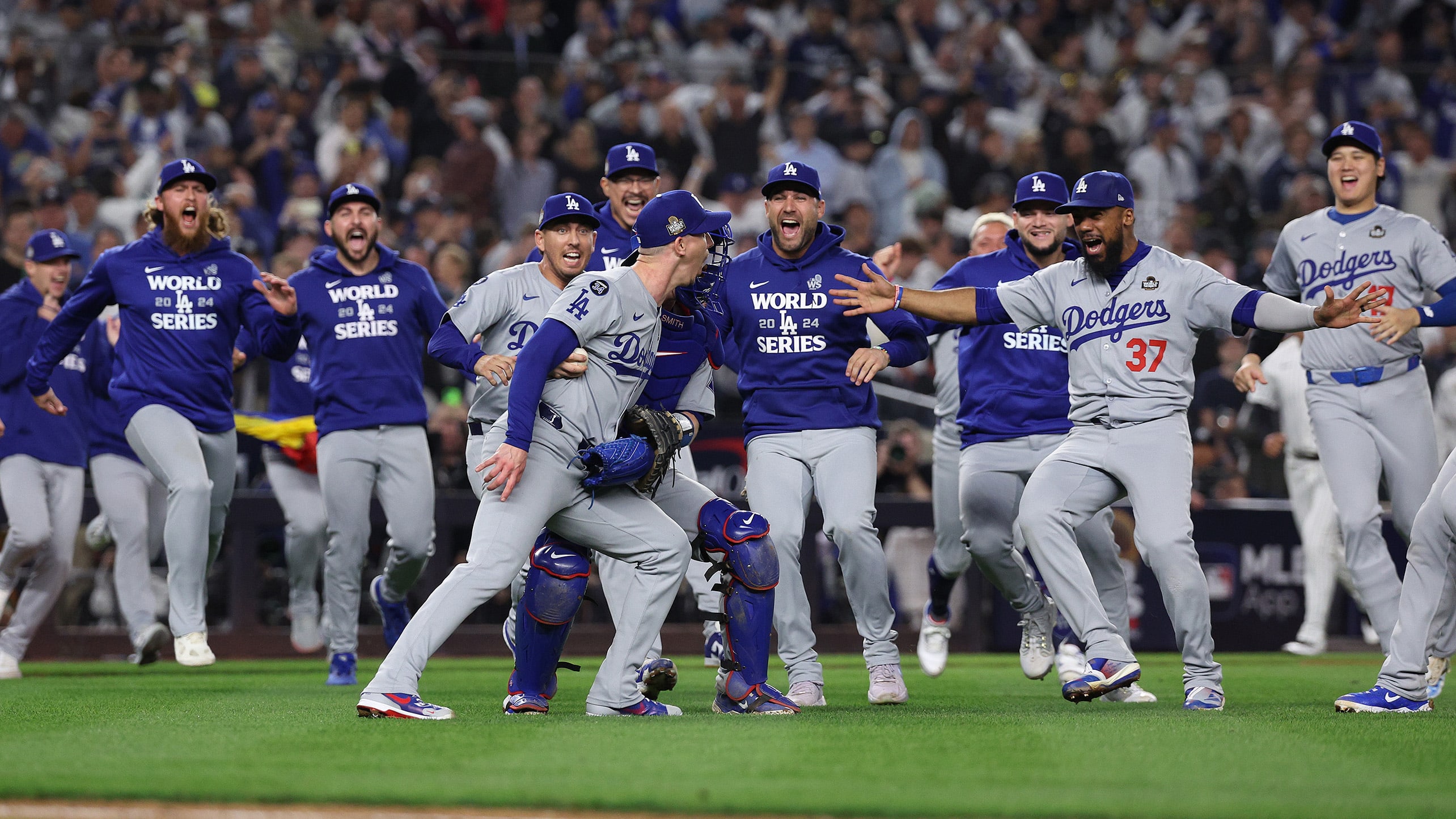 Walker Buehler's strikeout of Alex Verdugo got the Dodgers' celebration started