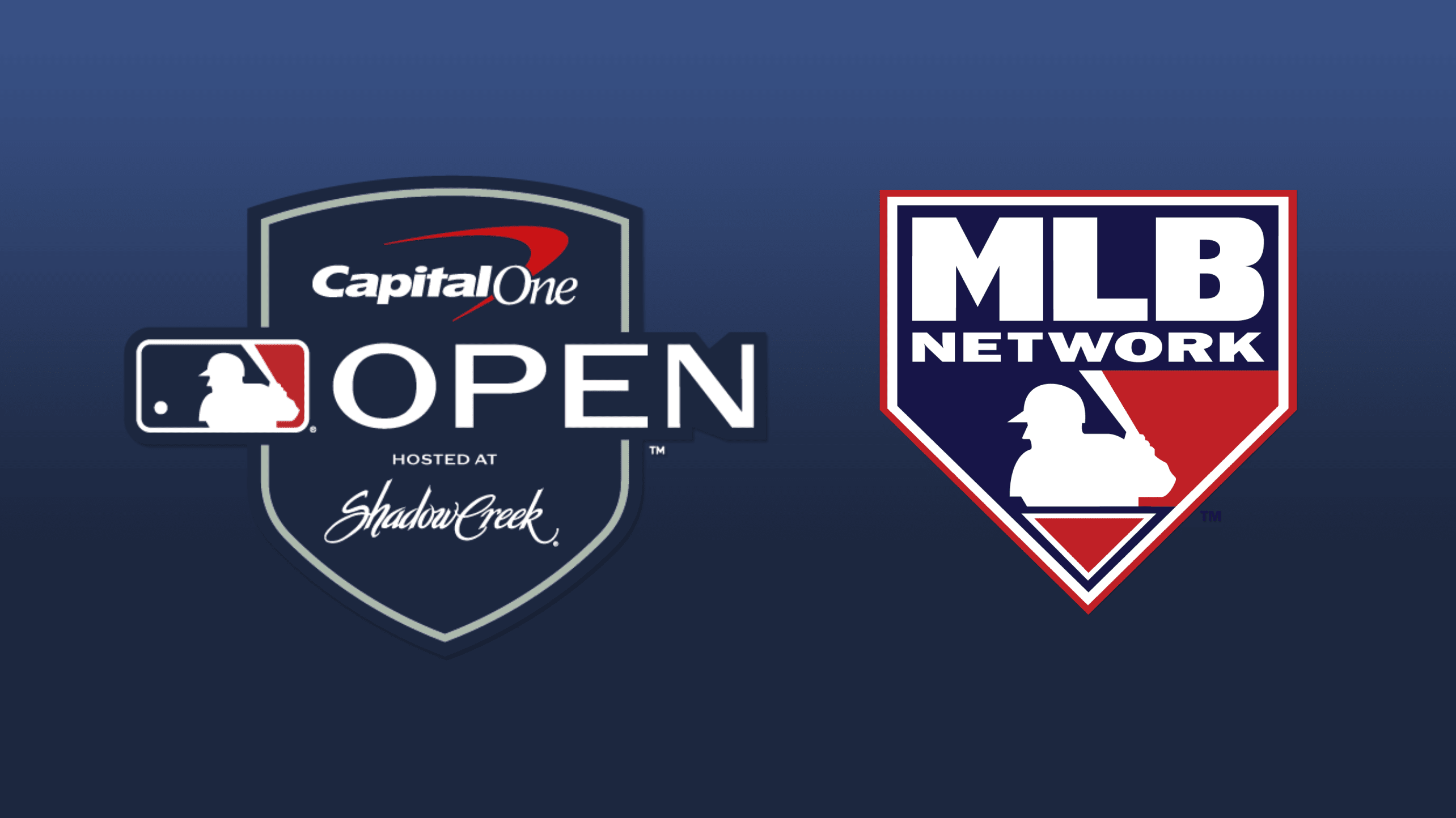 The Capital One MLB Open and MLB Network logos