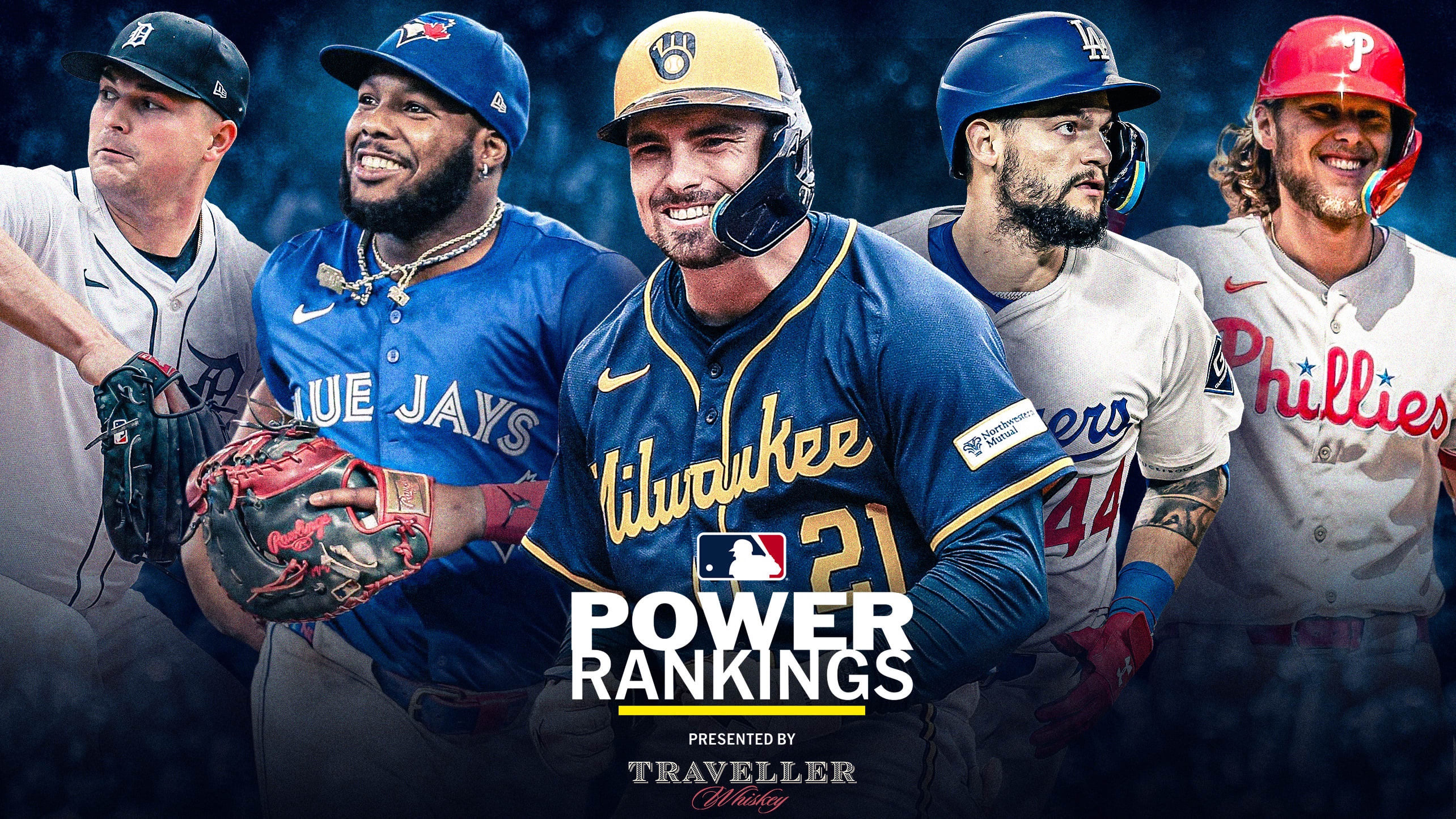 Tarik Skubal, Vladimir Guerrero Jr., Caleb Durbin, Andy Pages and Alec Bohm