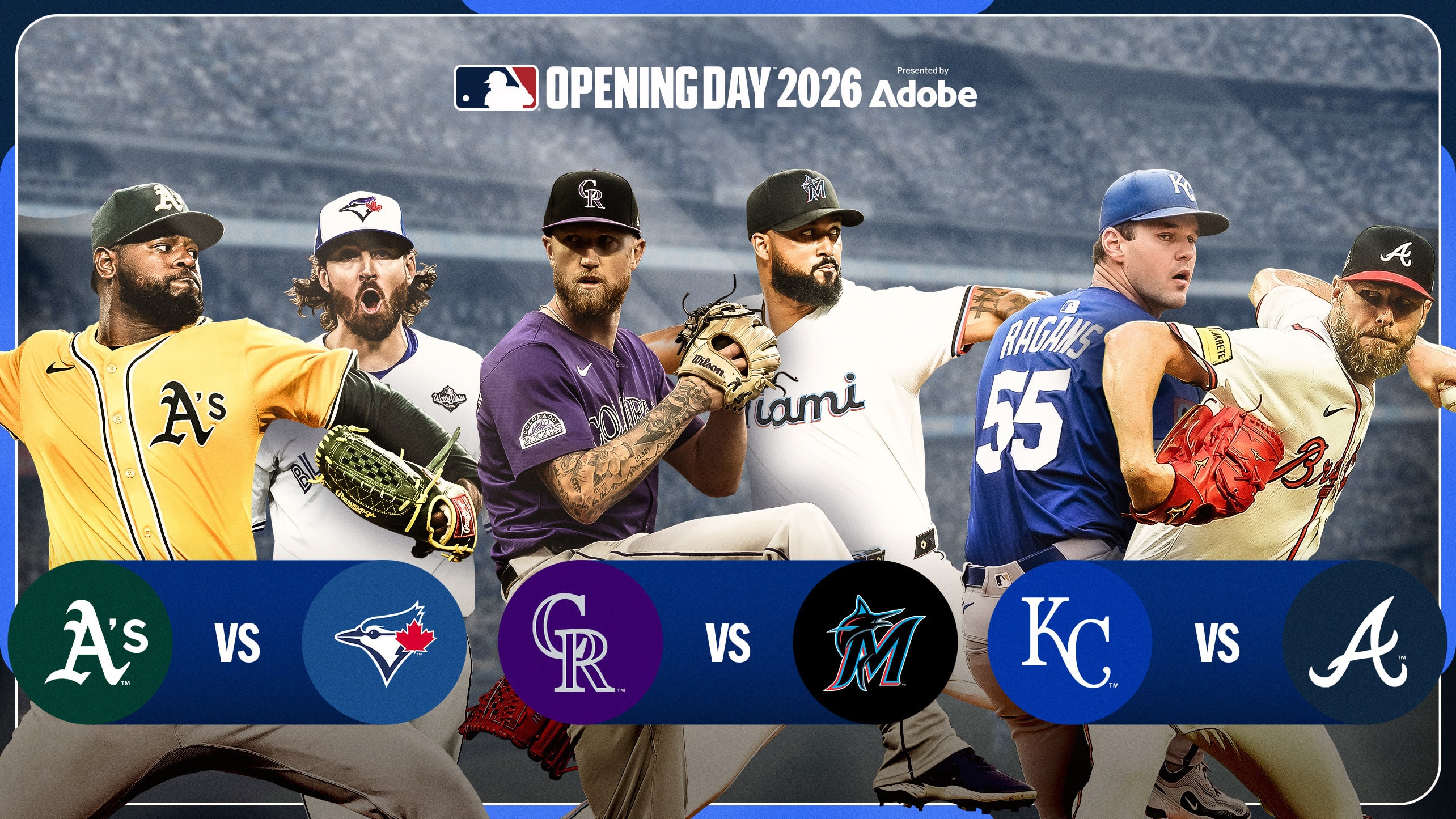 Six teams play Opening Day games today