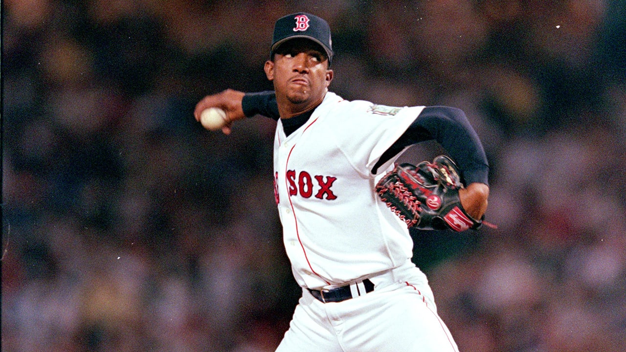 Pedro Martinez pitching in the 1999 All-Star Game