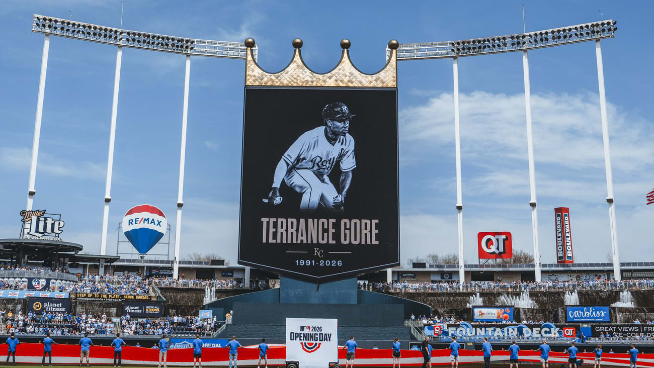 Terrance Gore tribute at Kauffman Stadium