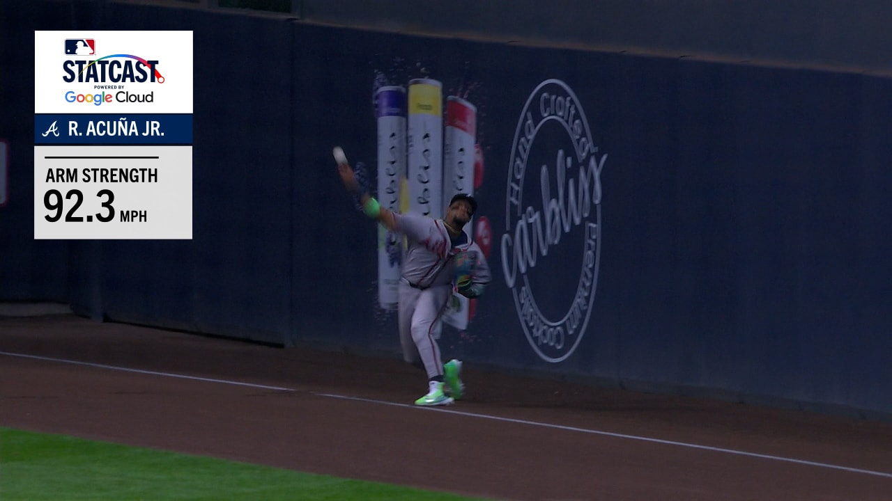 Ronald Acuña Jr.'s 92.3 mph assist