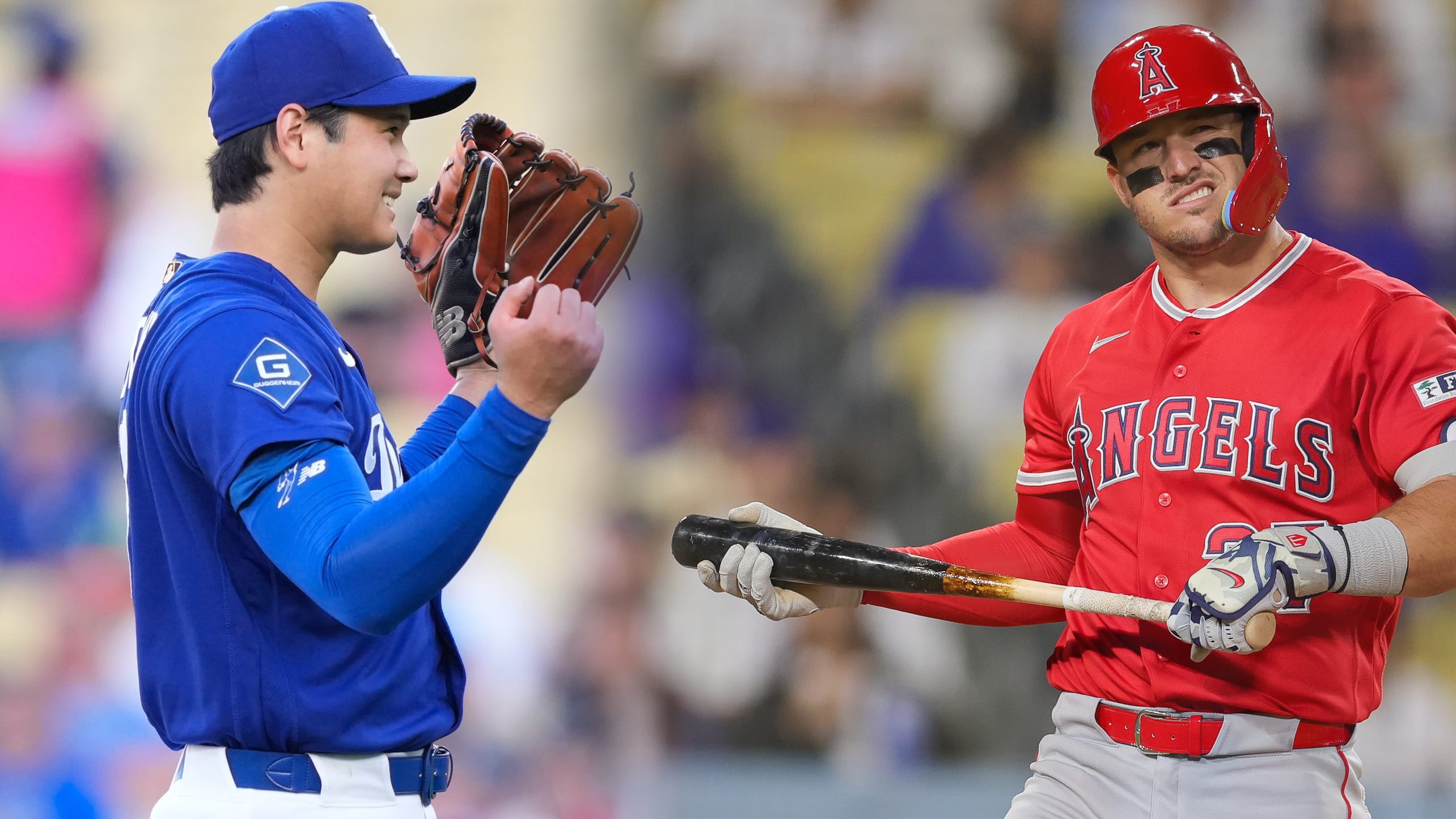 Shohei Ohtani and Mike Trout