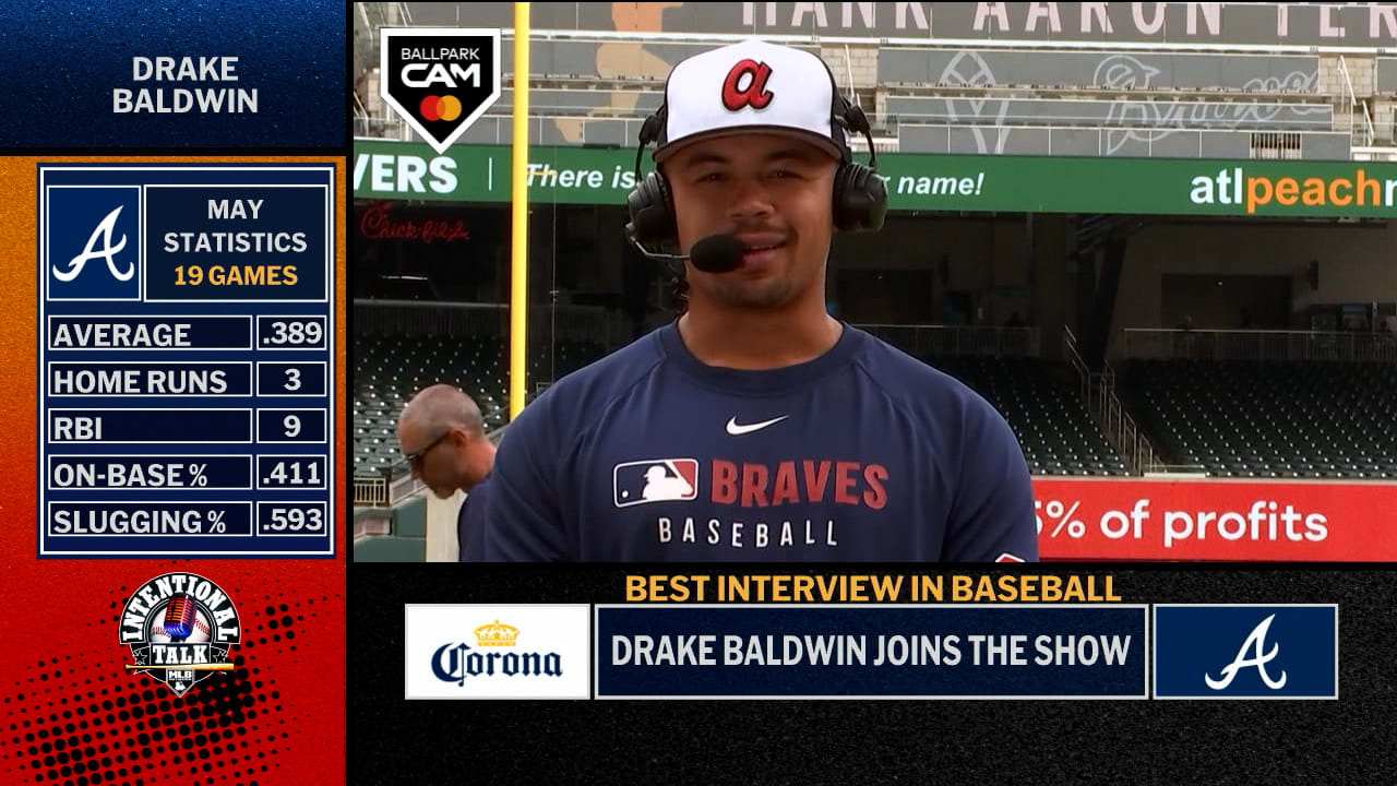 A screenshot of Drake Baldwin on MLB Network