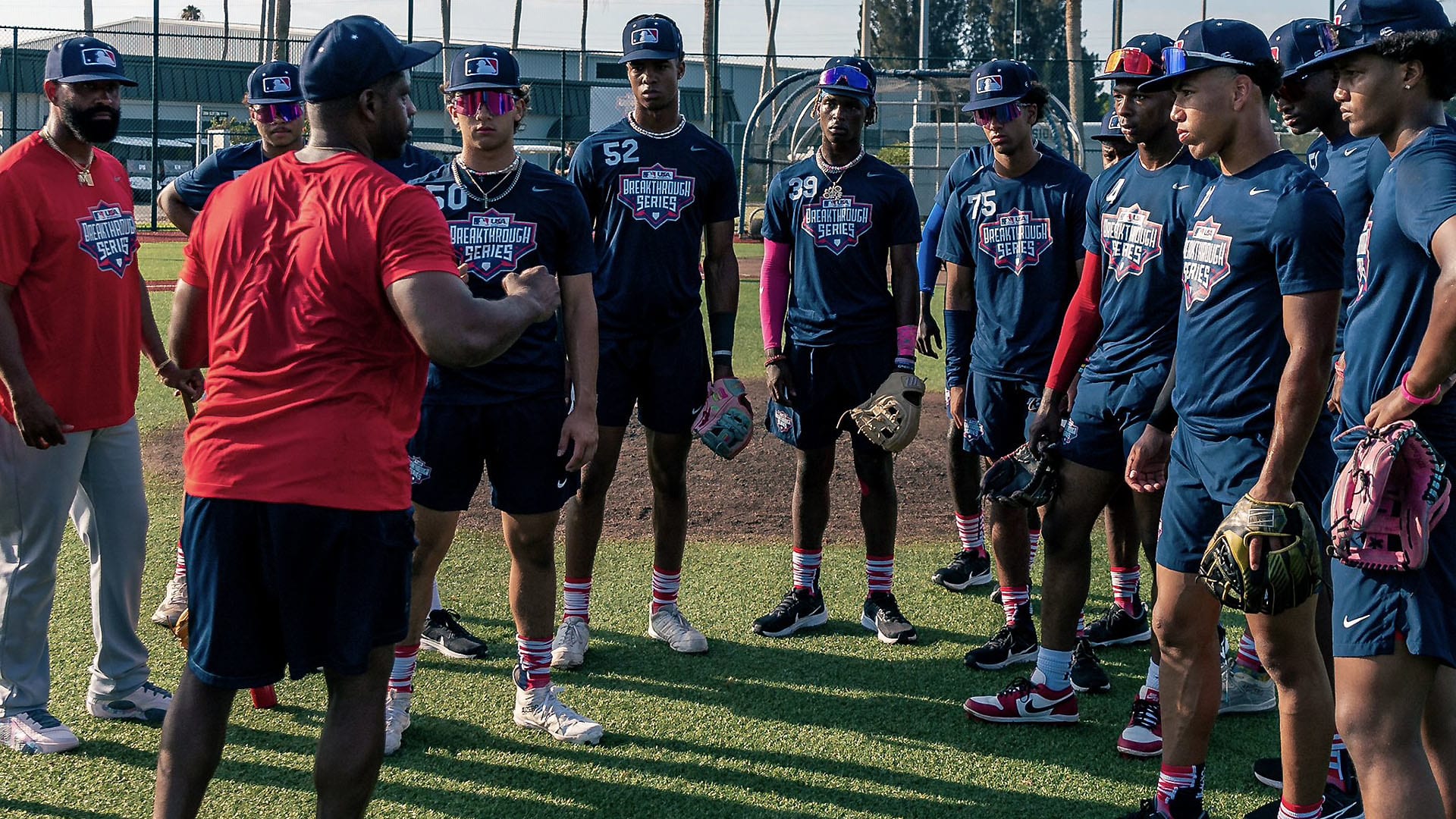 Young players get on- and off-field instruction at the Breakthrough Series