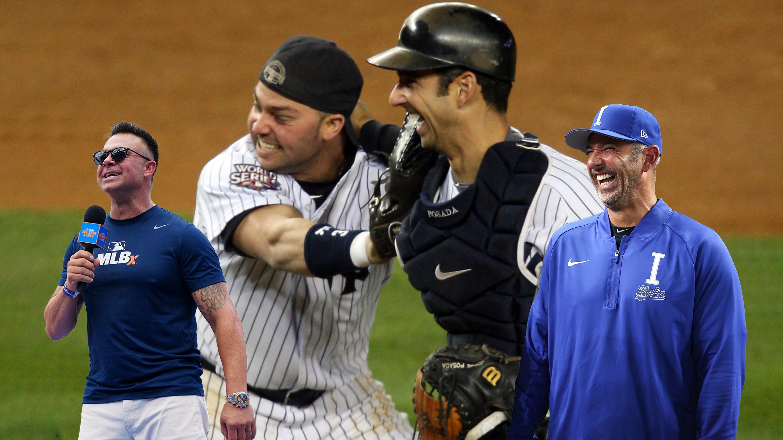 Nick Swisher and Jorge Posada