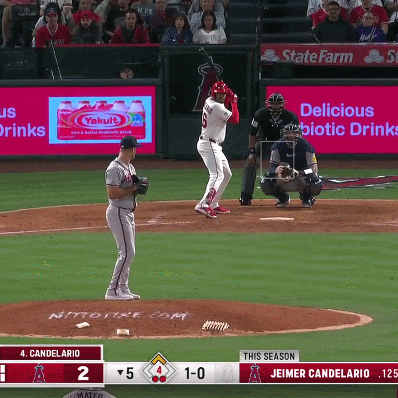 Tyler Kinley gets Jeimer Candelario to chase