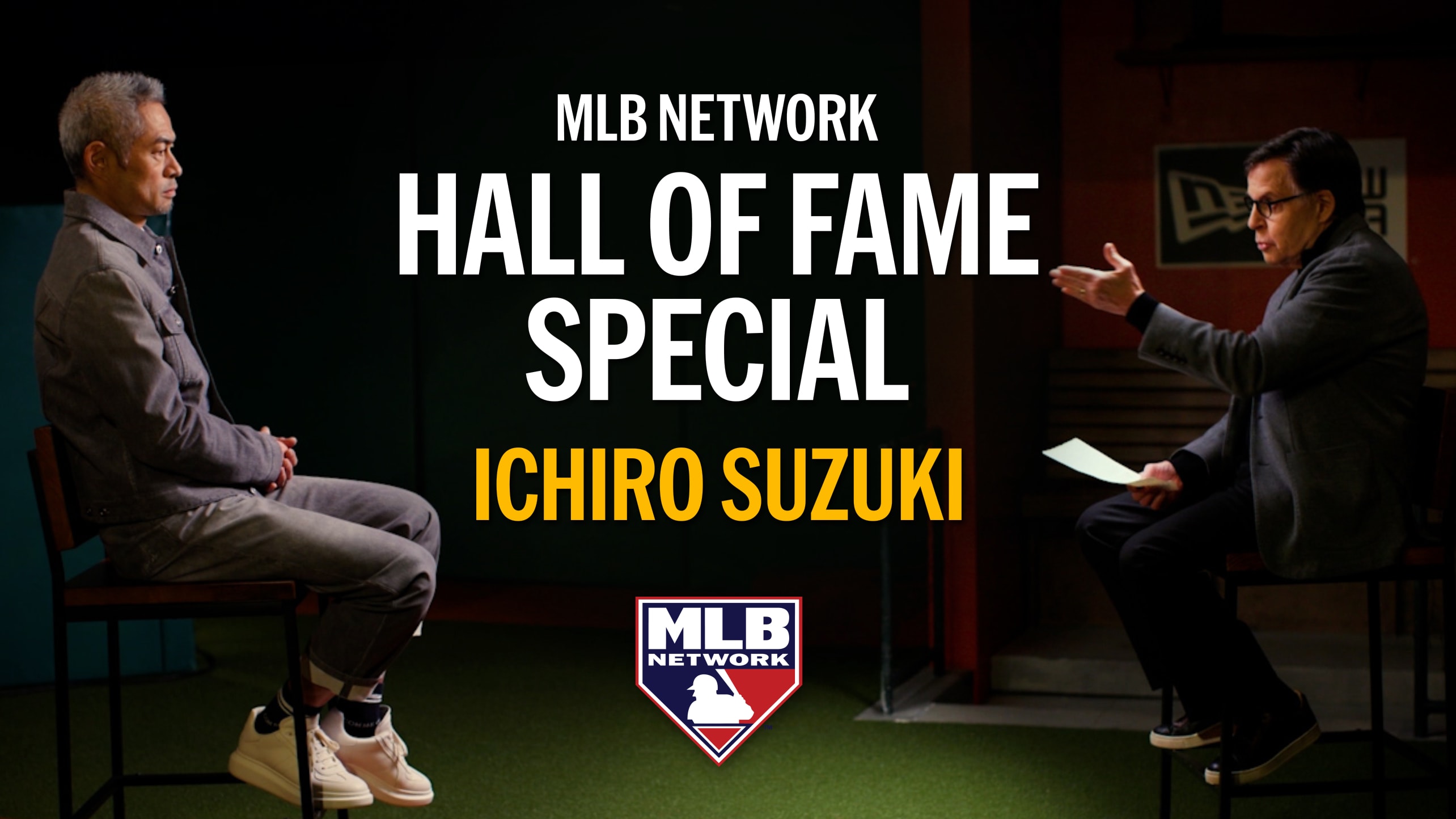 Ichiro Suzuki is interviewed by Bob Costas