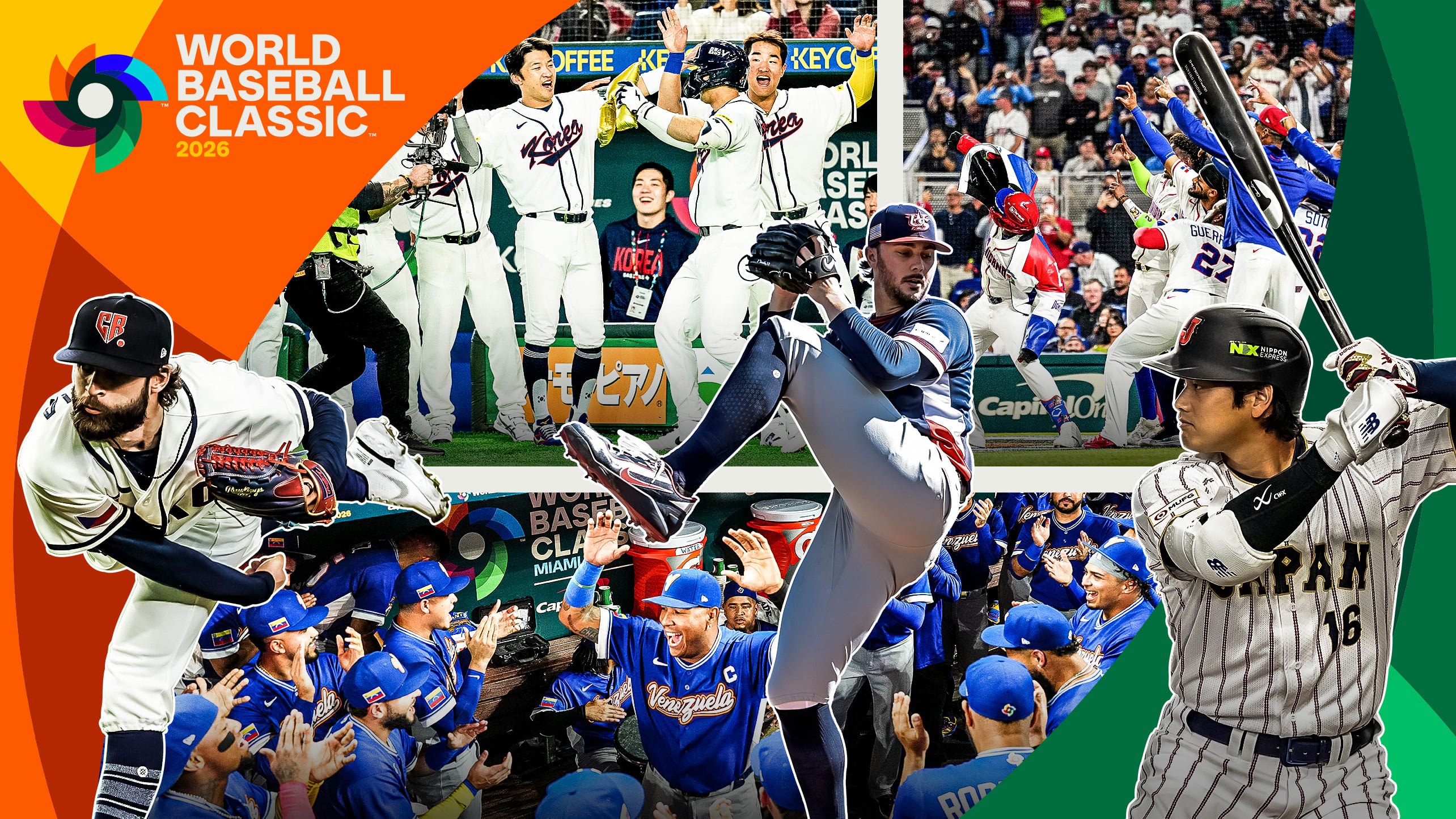 A collection of images from the 2026 World Baseball Classic
