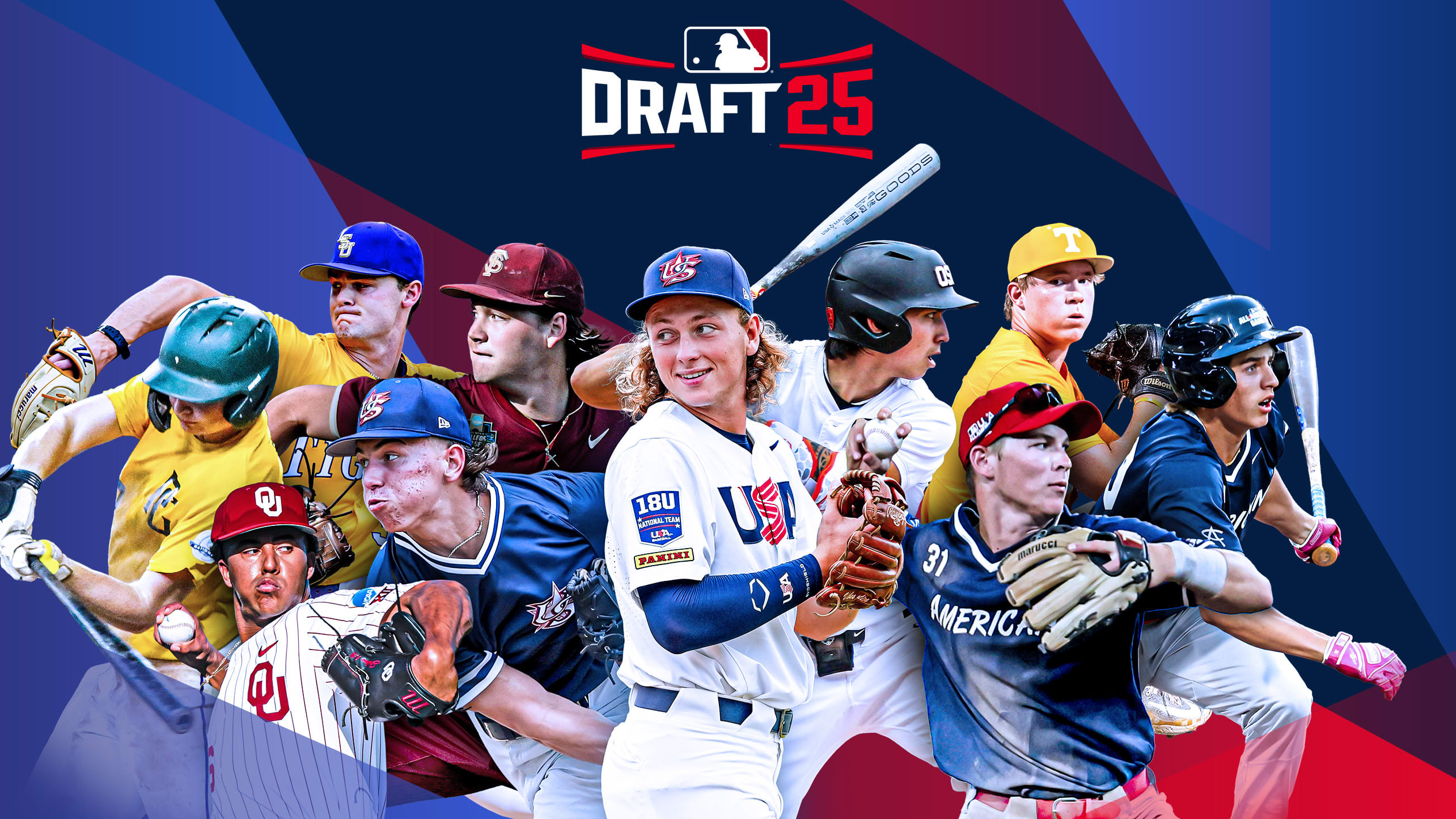 Images of 10 2025 Draft prospects