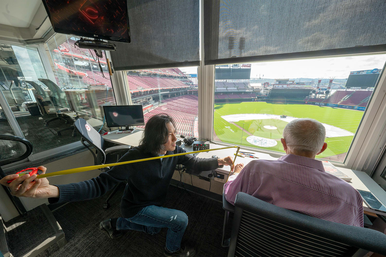 Tom Tsuchiya and Marty Brennaman