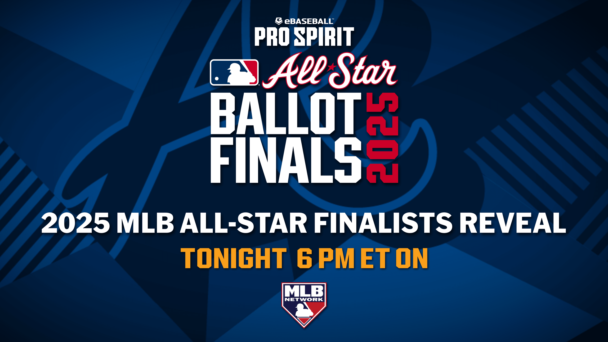 Logo for the All-Star Ballot Finals and info about MLB Network's finalists reveal show