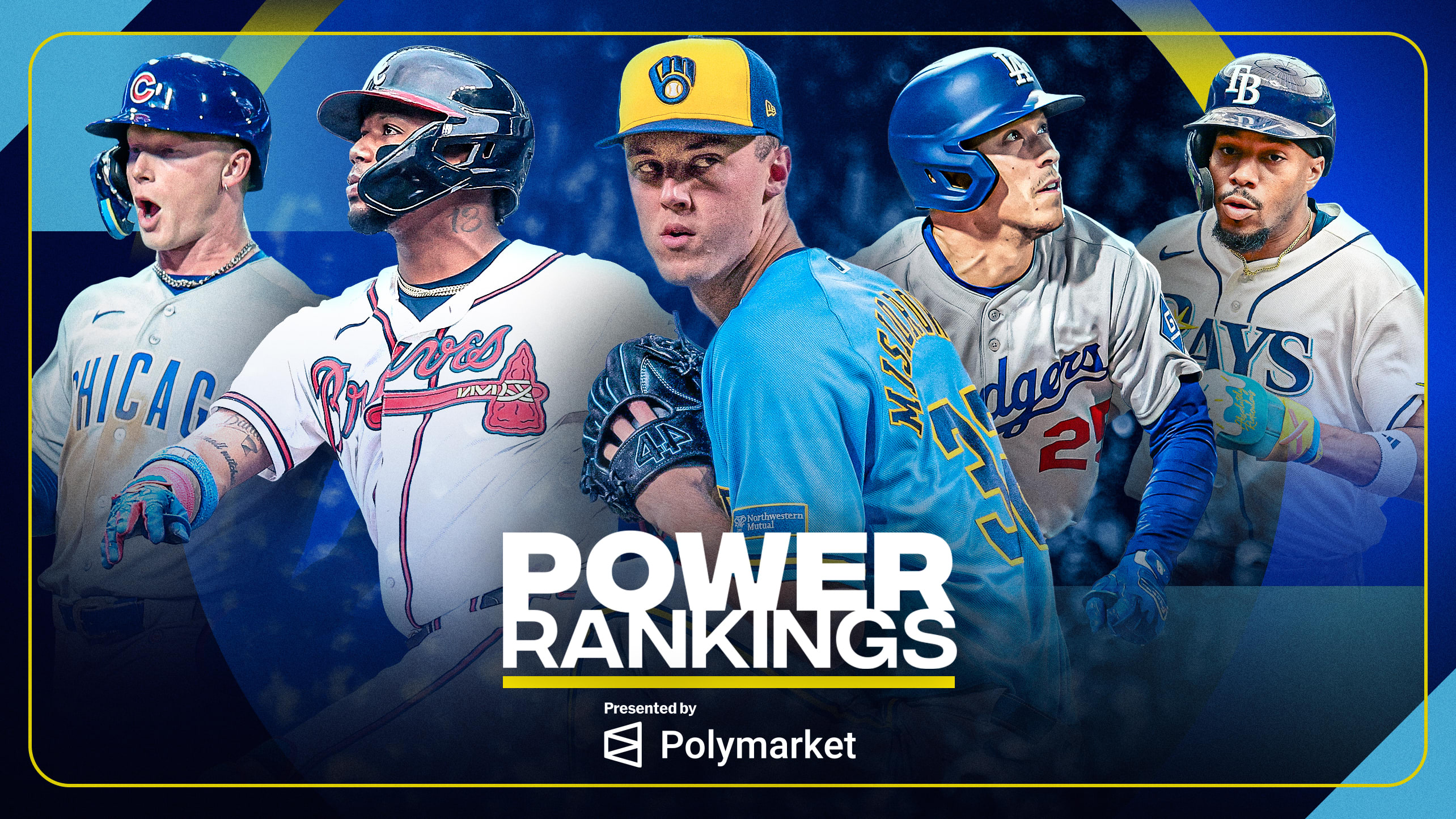 Pete Crow-Armstrong, Ronald Acuña Jr., Jacob Misiorowski, Tommy Edman and Chandler Simpson