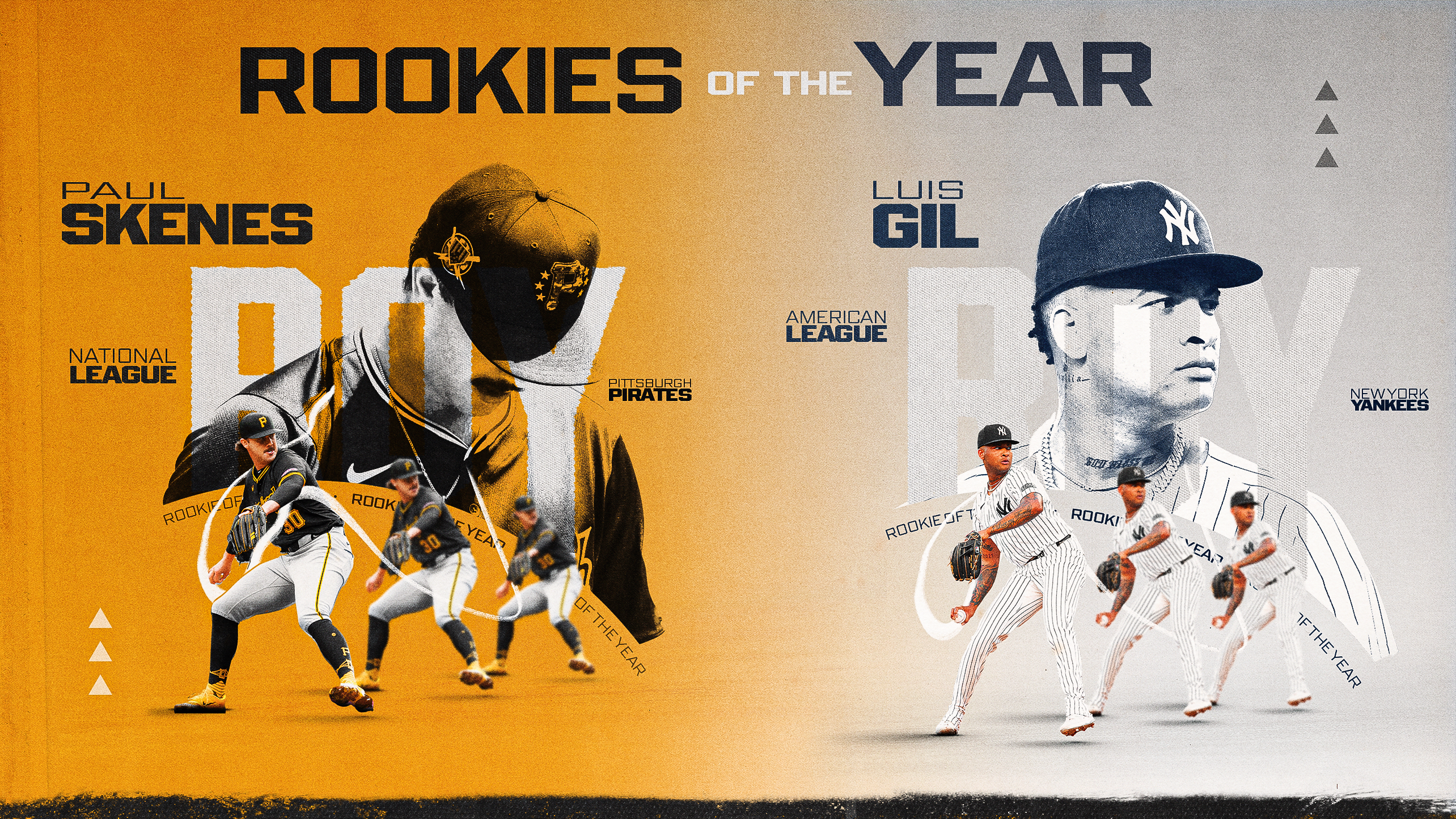 Here is the voting breakdown that won Rookie of the Year for Paul Skenes and Luis Gil