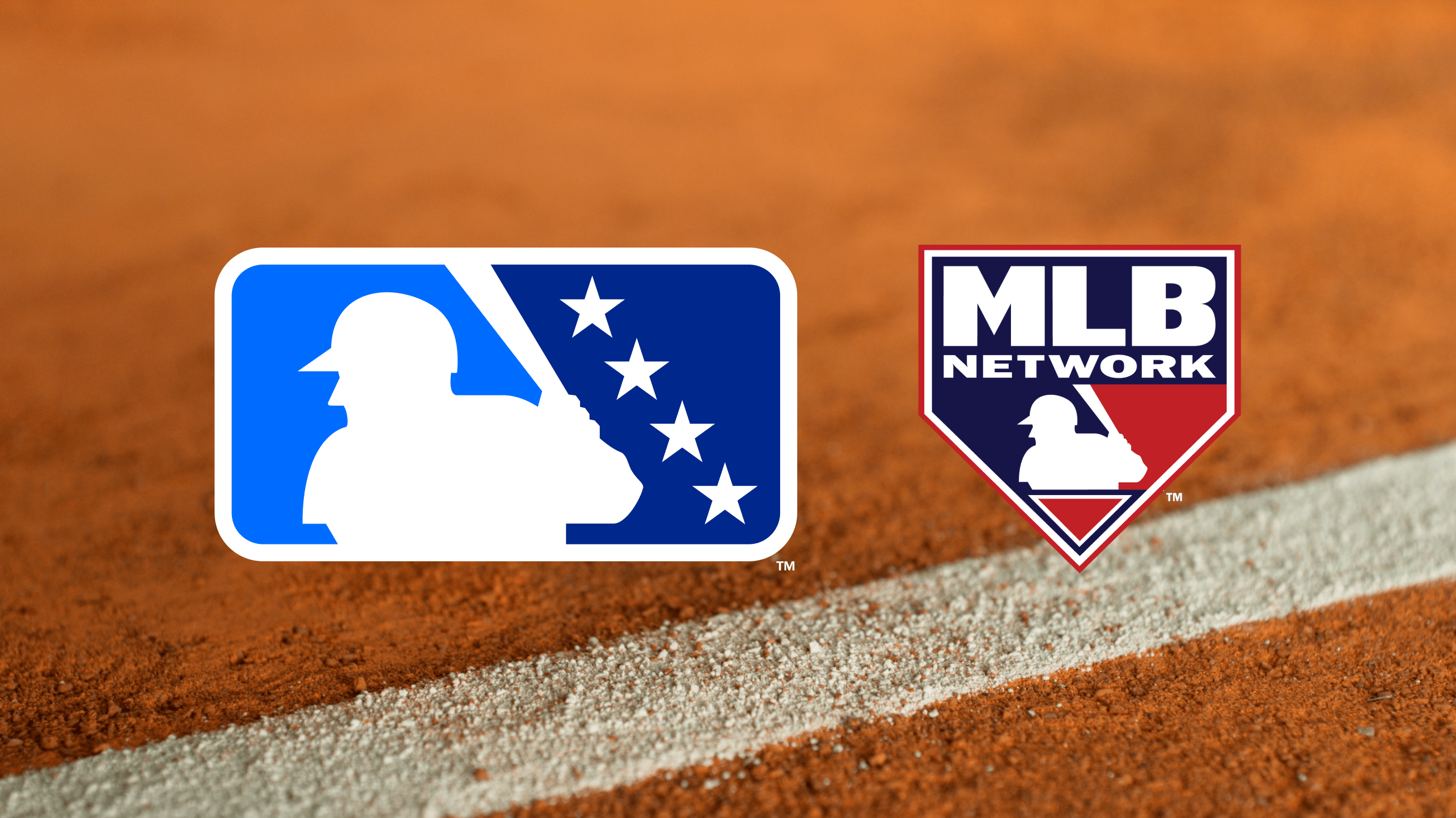 Logos for Minor League Baseball and MLB Network