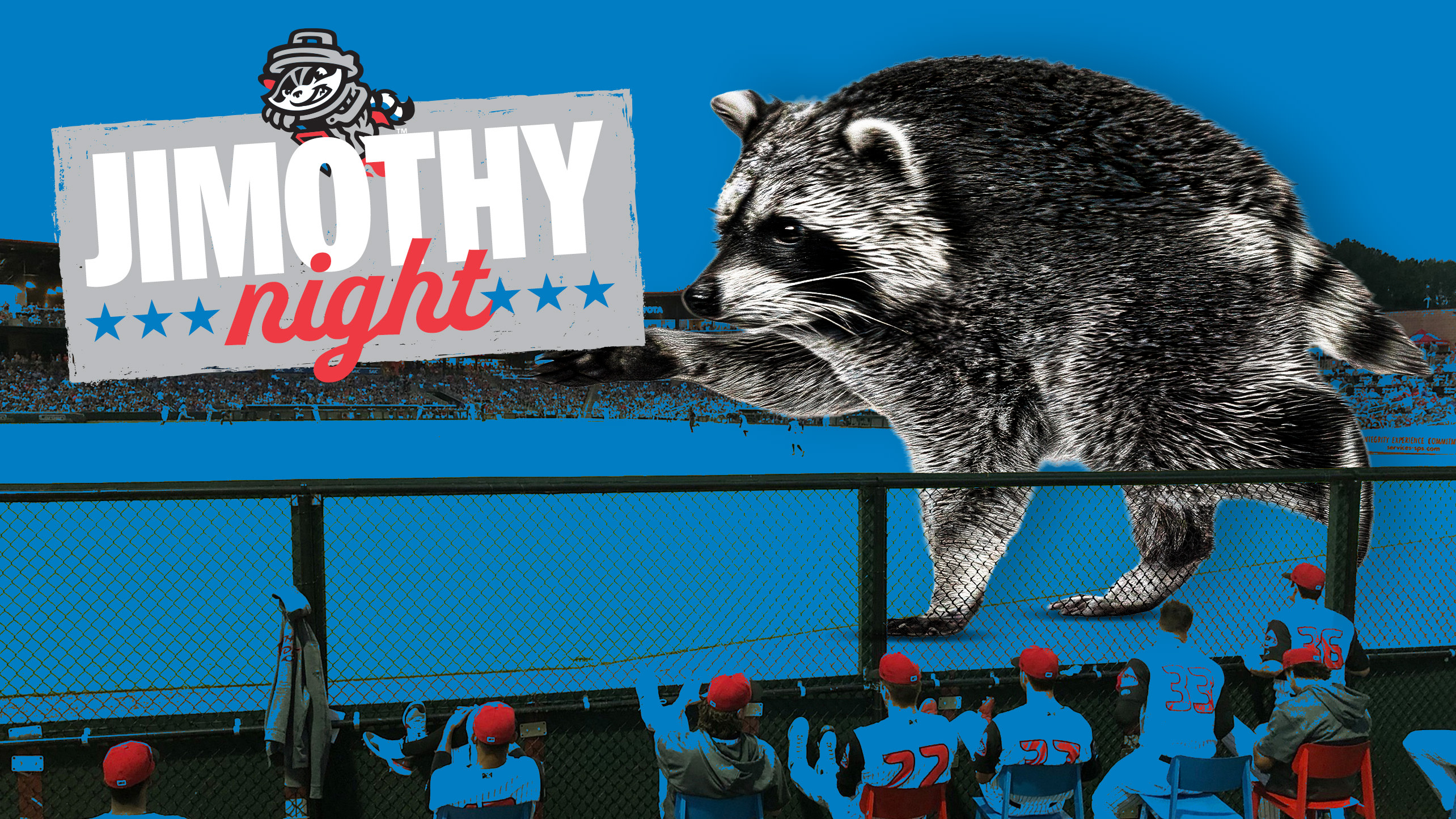 A graphic promoting Jimothy Night at a Rocket City Trash Pandas game