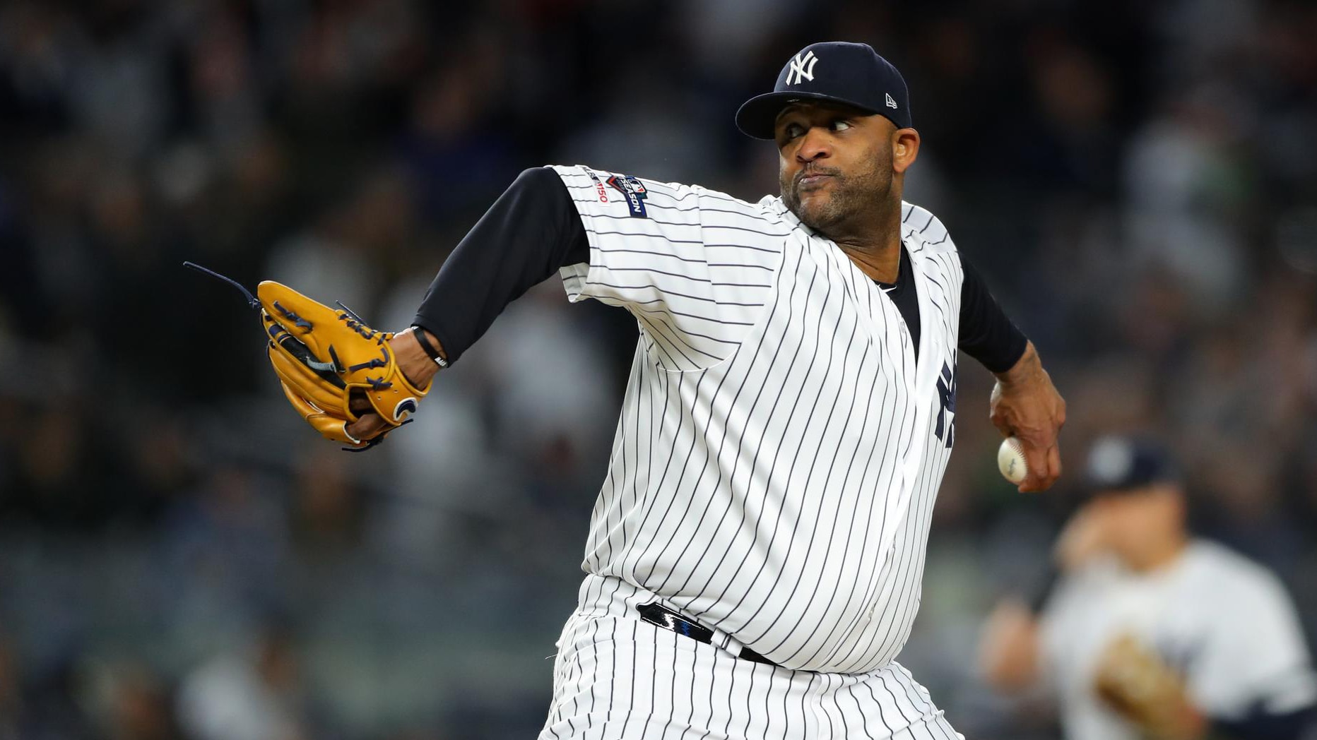 CC Sabathia delivers a pitch