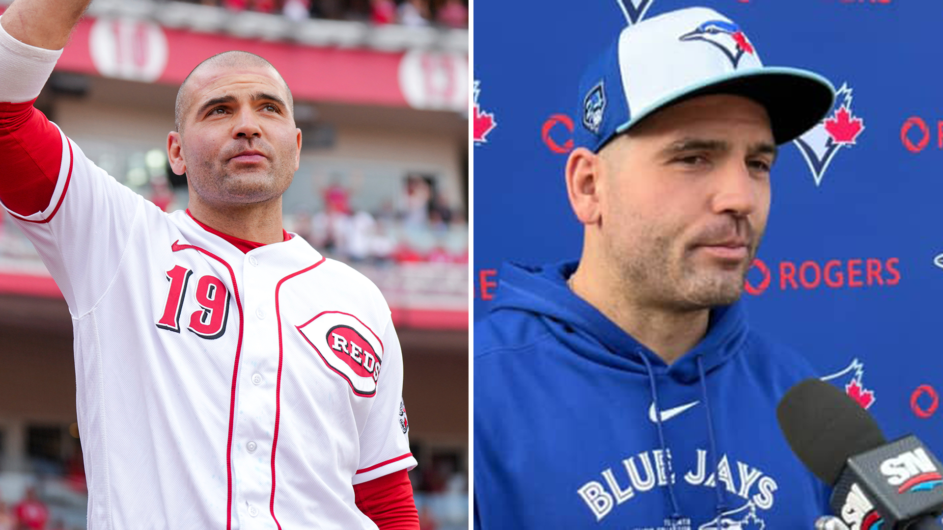 It'll take some getting used to seeing Joey Votto in blue instead of red