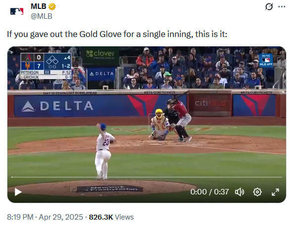 Nothing got past the Mets in the fourth inning last night -- nothing!