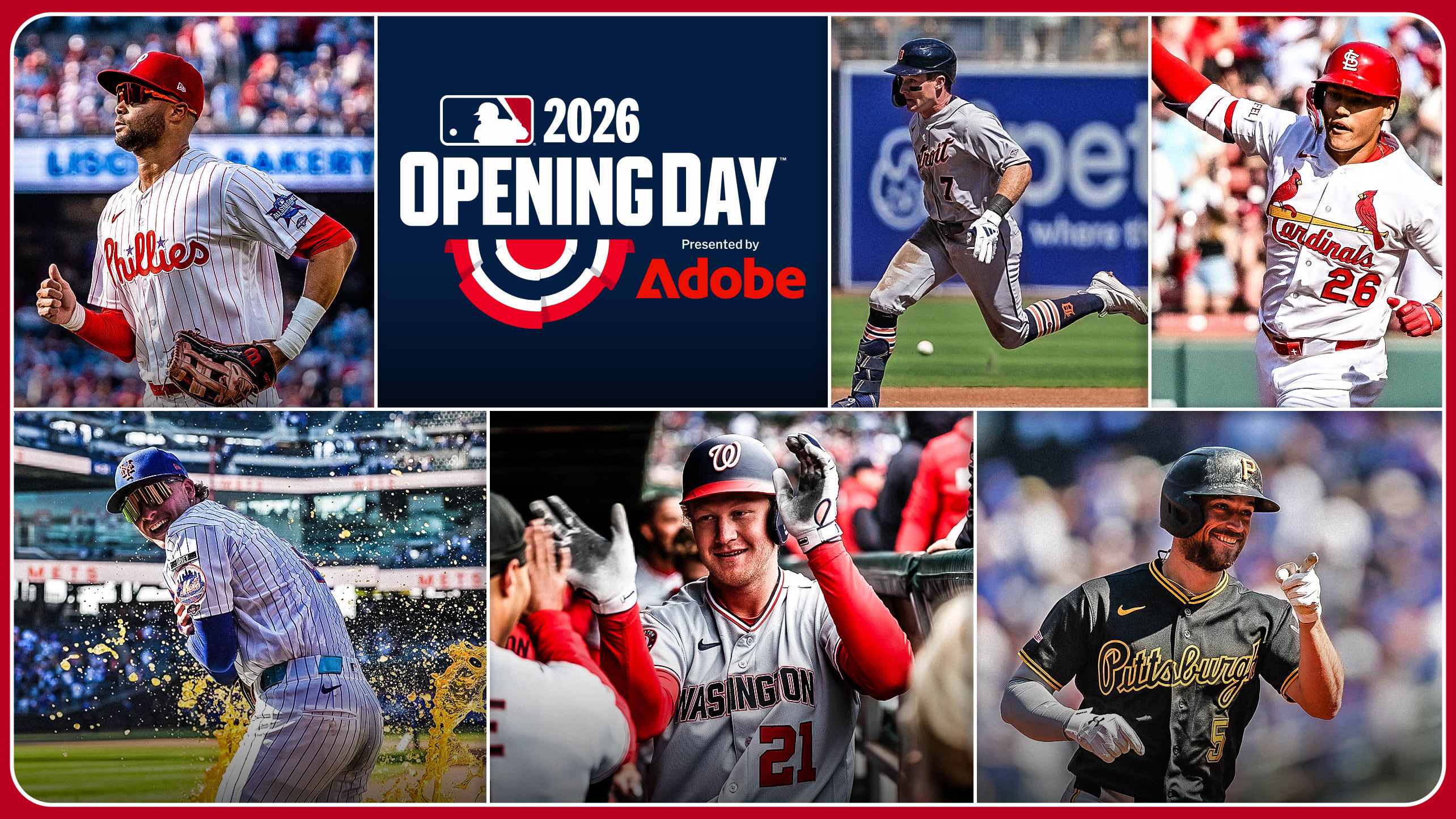 Justin Crawford, Kevin McGonigle, JJ Wetherholt, Carson Benge, Joey Wiemer and Brandon Lowe