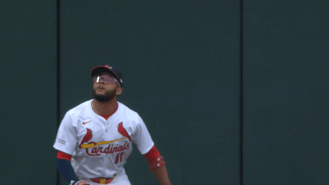 An animated gif of Victor Scott II robbing a home run