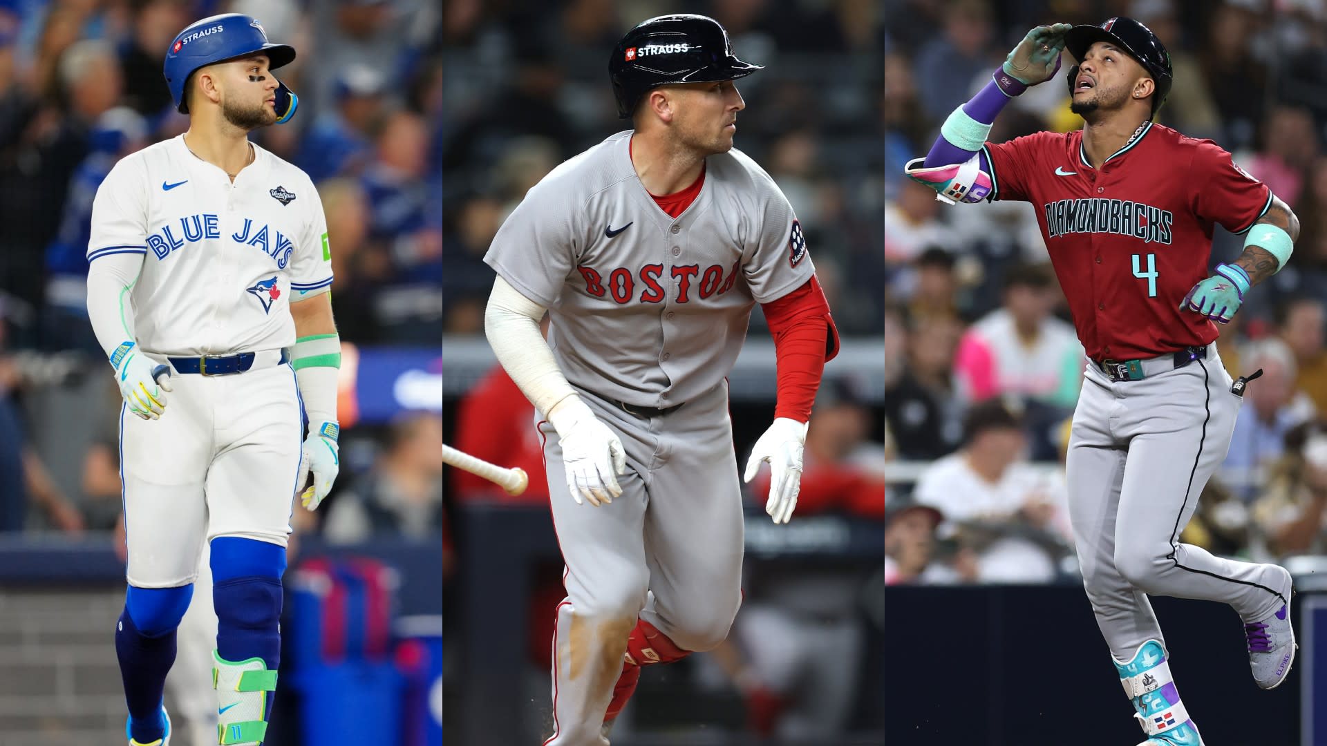 Bo Bichette, Alex Bregman and Ketel Marte