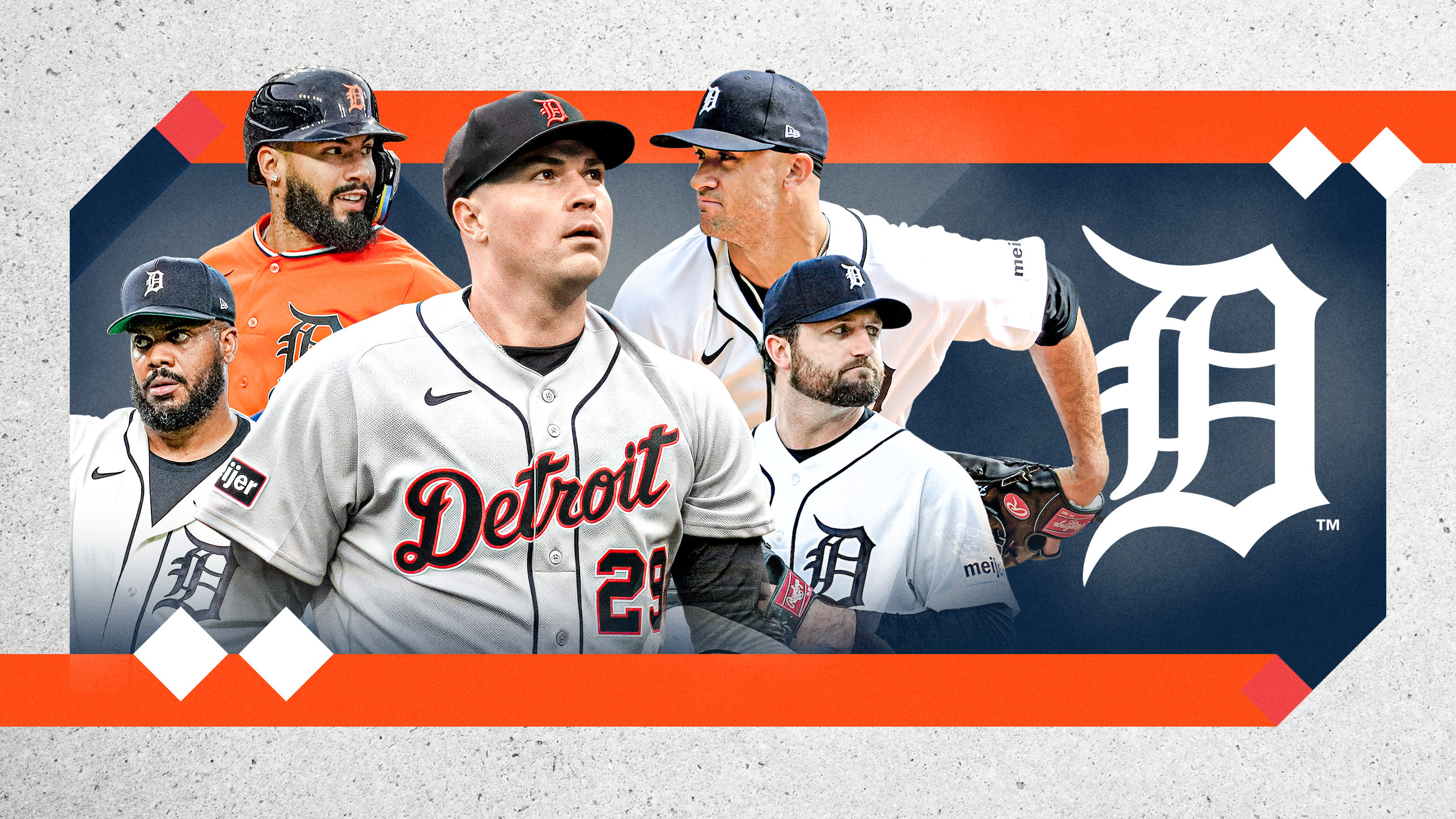 Kenley Jansen, Gleyber Torres, Tarik Skubal, Jack Flaherty and Casey Mize