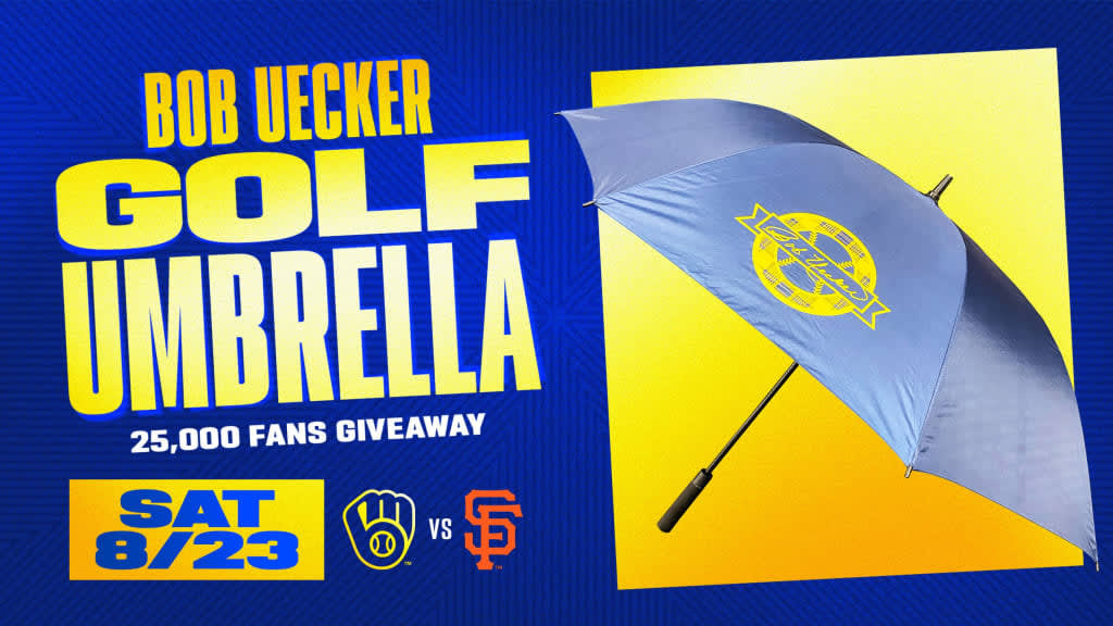 Get your Bob Uecker golf umbrella this weekend
