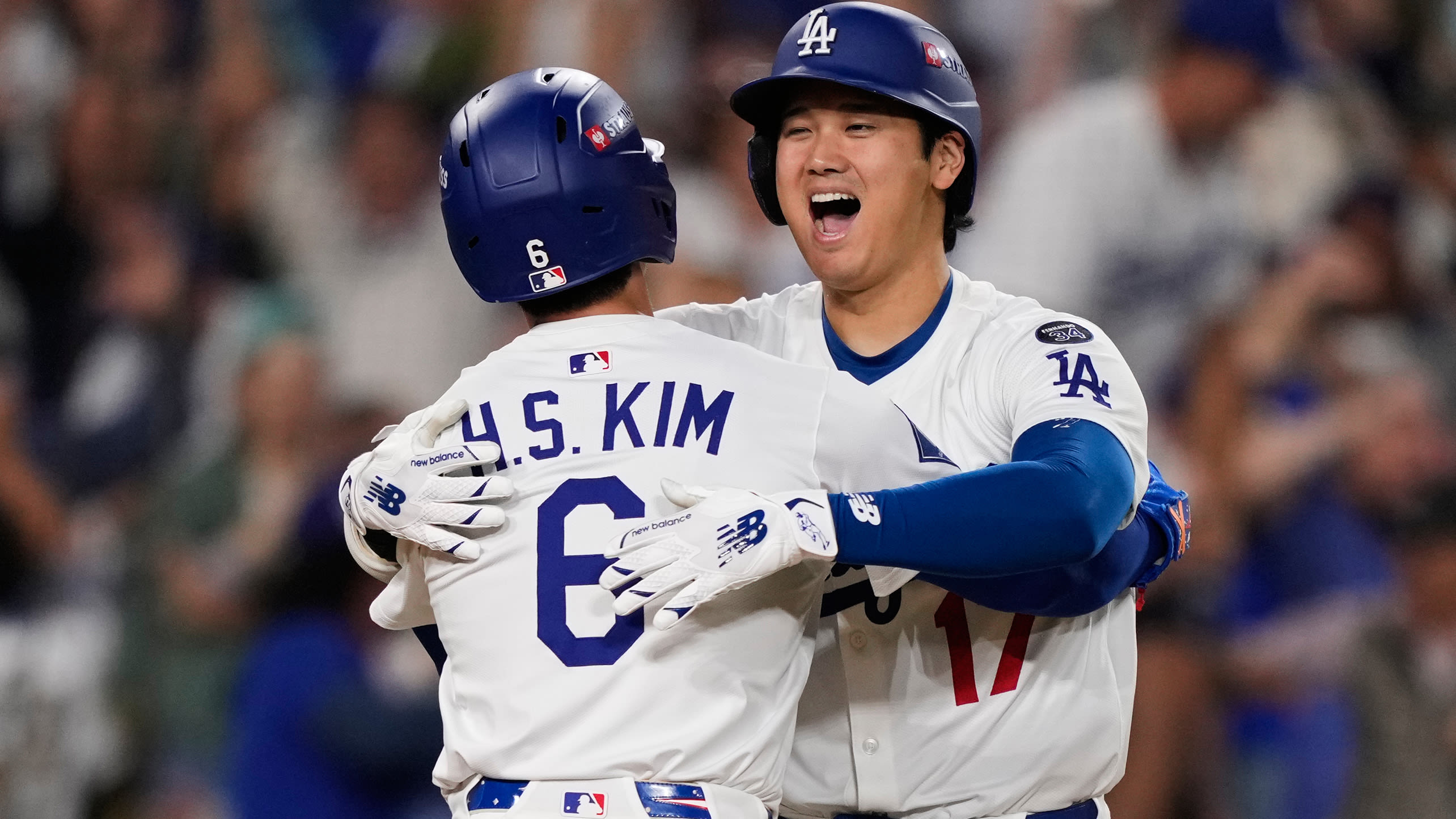 Hyeseong Kim and Shohei Ohtani