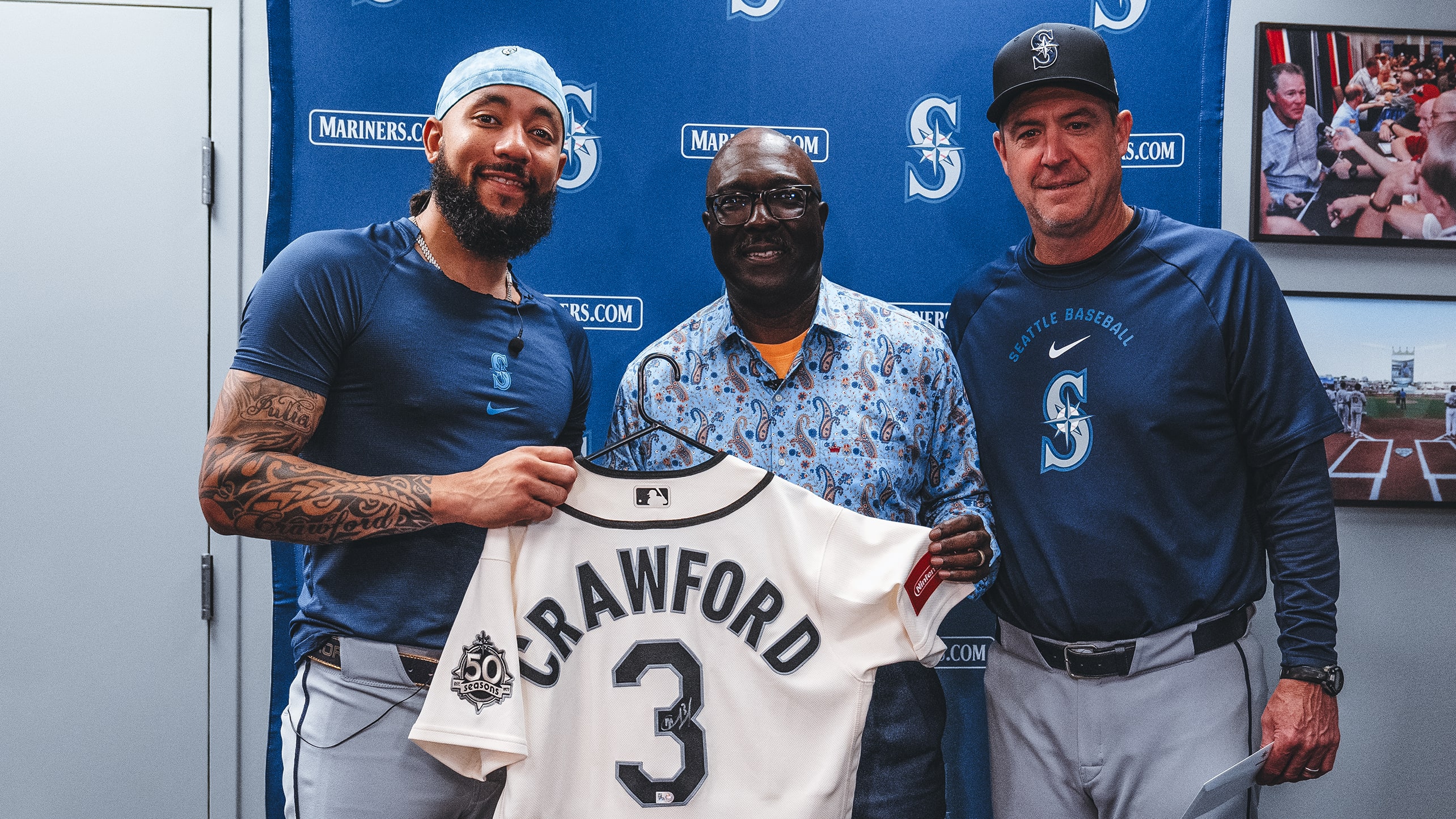 J.P. Crawford, Bob Kendrick and Dan Wilson