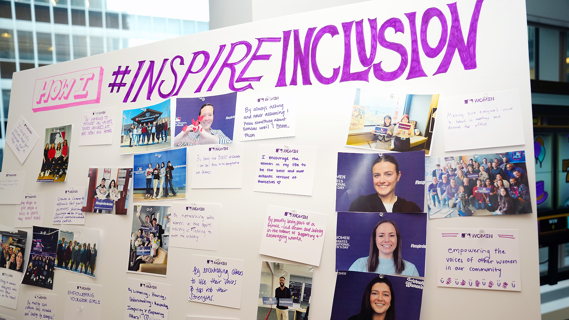 The 2024 International Women’s Day theme was hard to miss throughout MLB’s New York office: Inspire inclusion