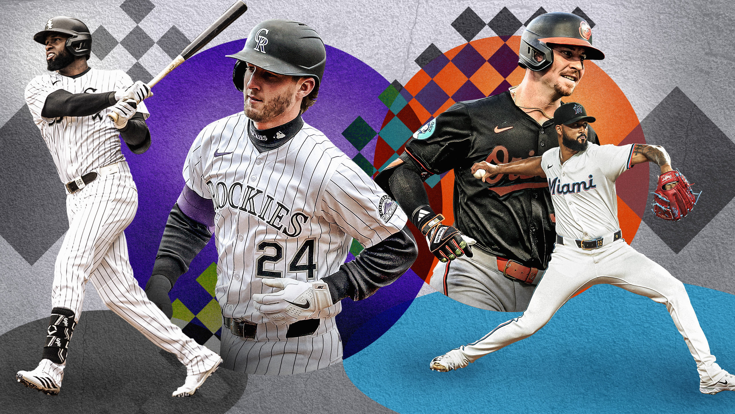 Luis Robert Jr., Ryan McMahon, Ryan O'Hearn and Sandy Alcantara