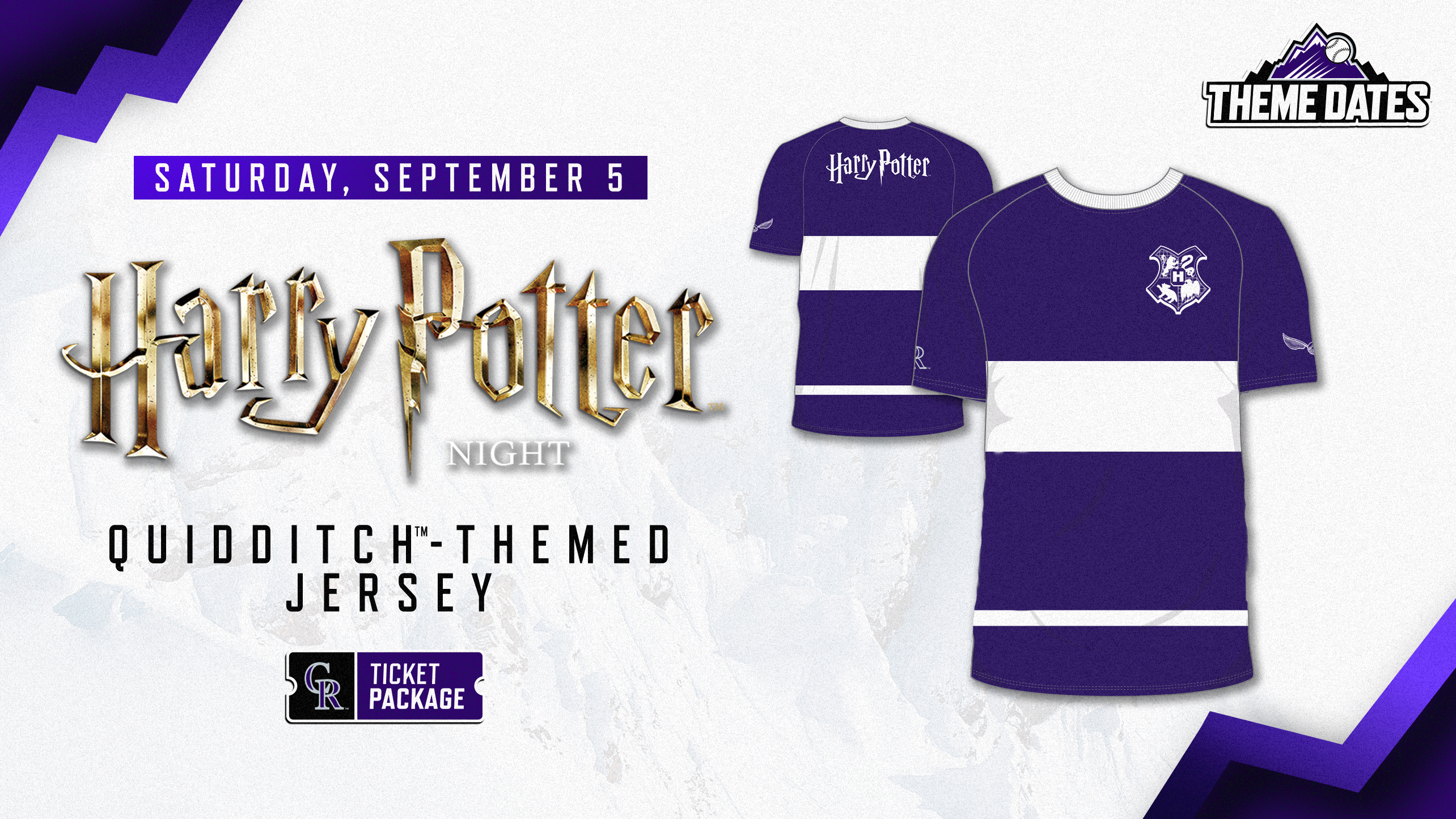 Harry Potter Quidditch-Themed Jersey | Saturday, Sept 5