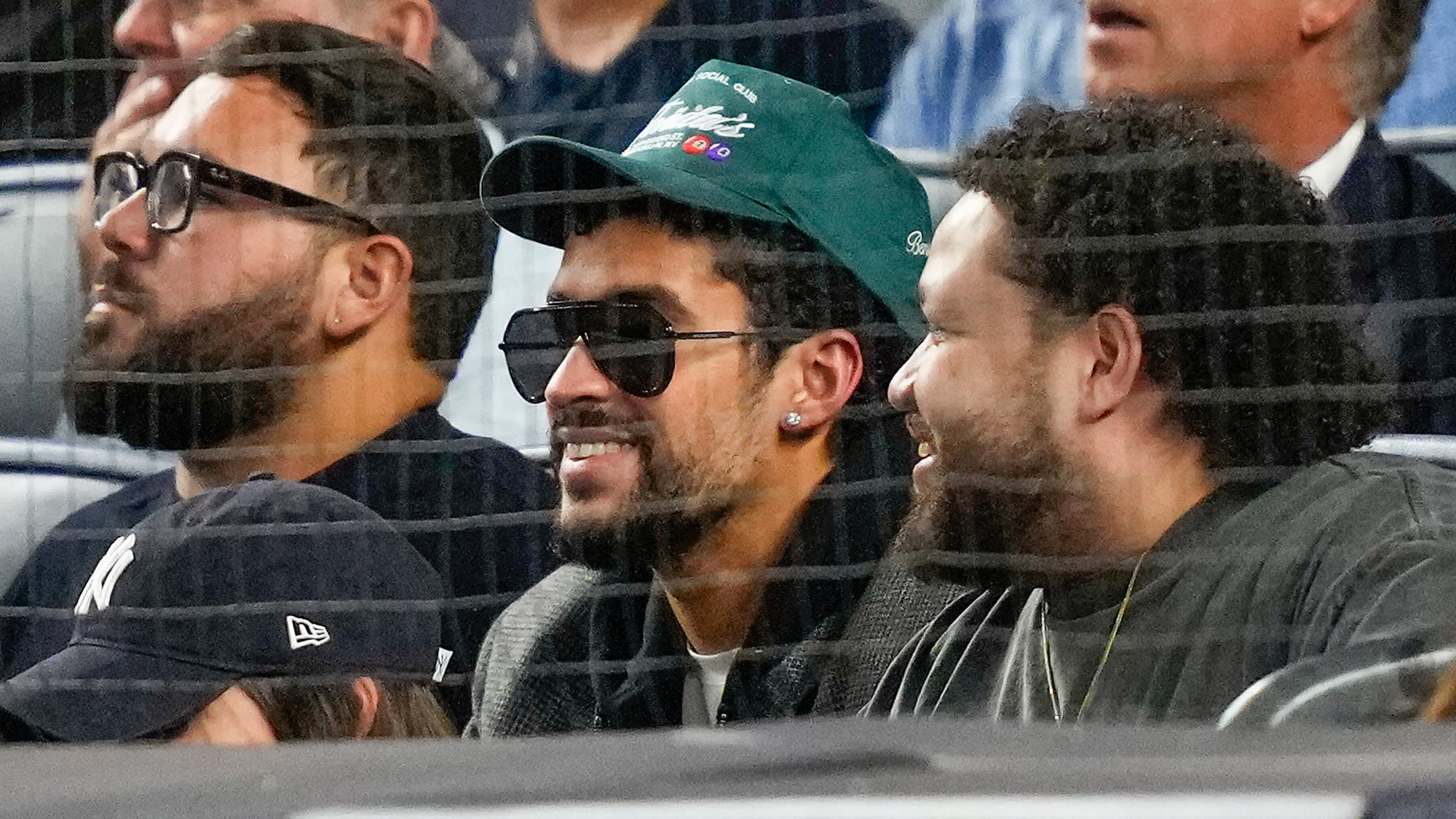 Singer Bad Bunny at the Blue Jays-Yankees game