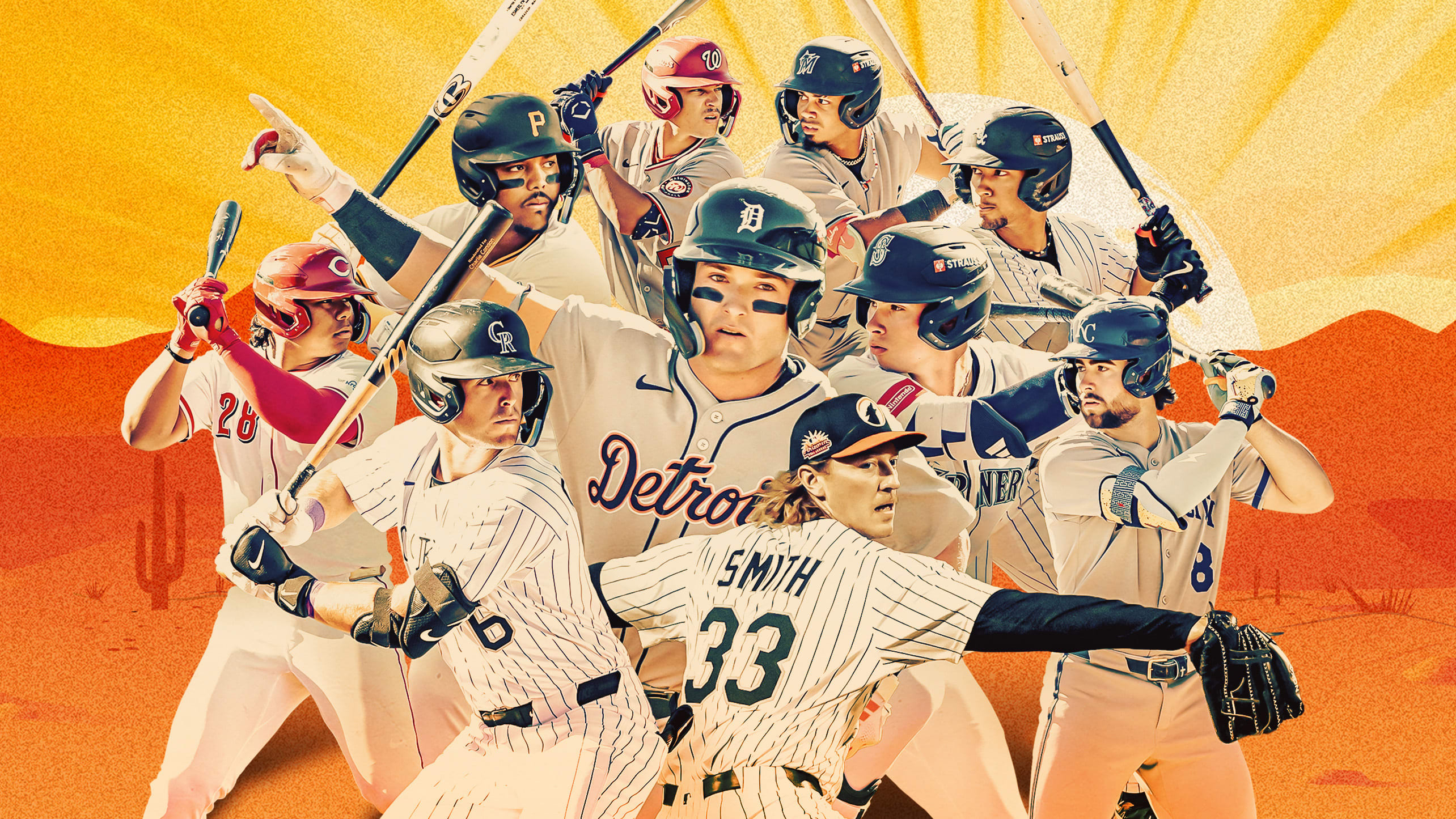 A collage of 10 Arizona Fall League standouts