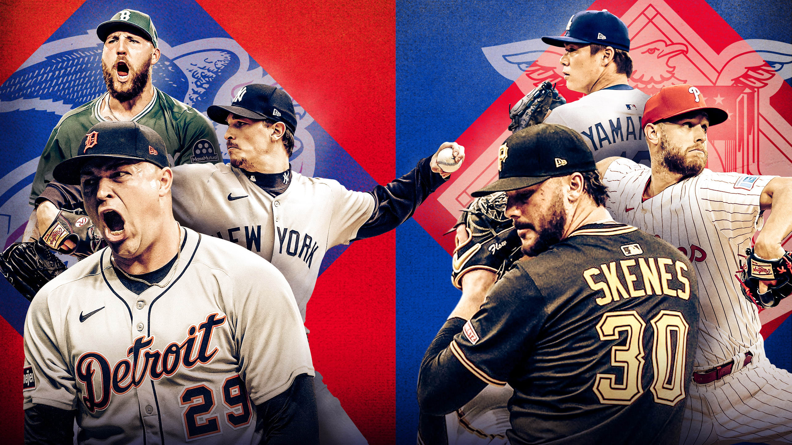 Tarik Skubal, Max Fried and Garrett Crochet lead the AL Cy Young poll; Paul Skenes, Zack Wheeler and Yoshinobu Yamamoto lead the NL