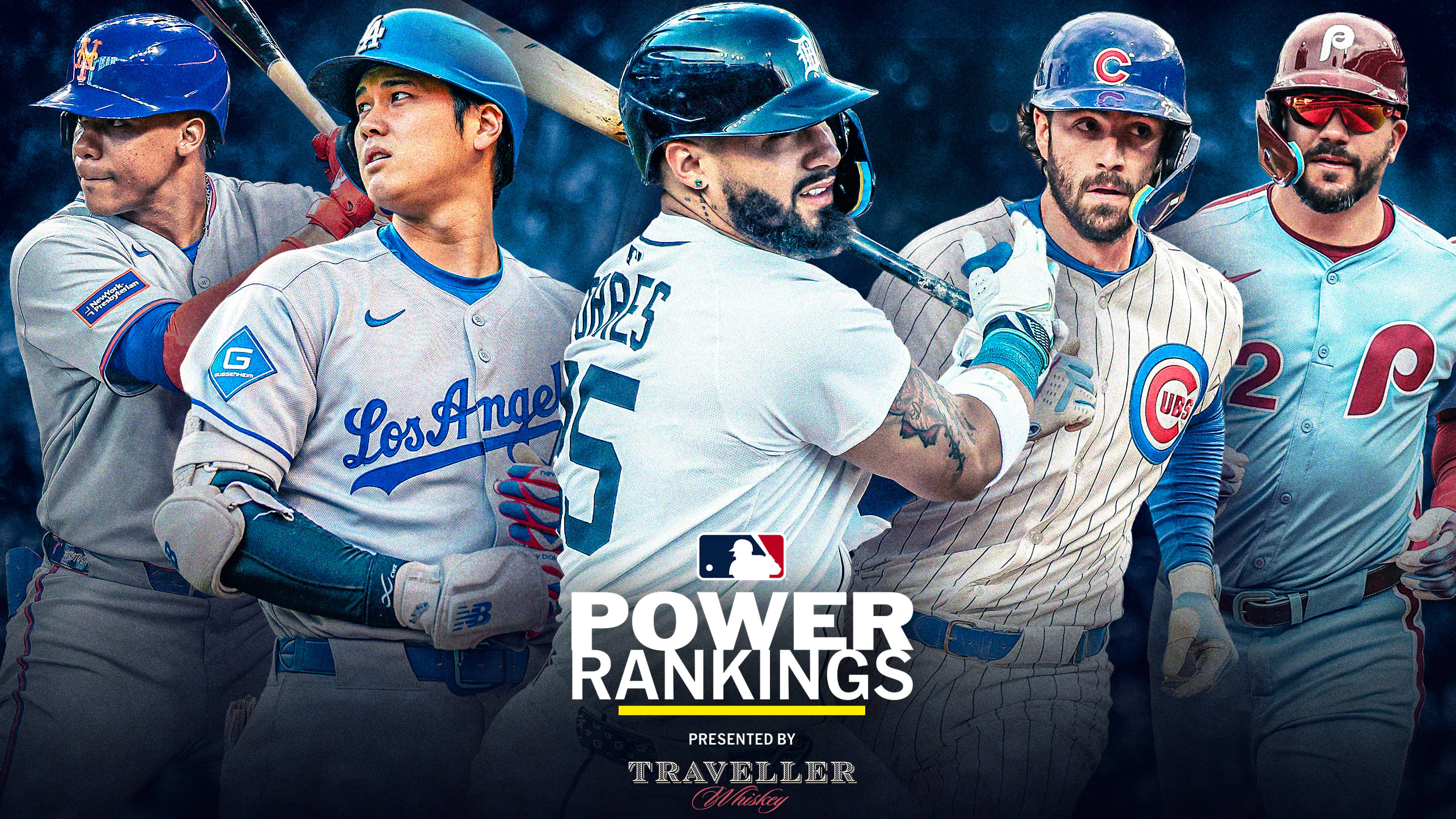 Juan Soto, Shohei Ohtani, Gleyber Torres, Dansby Swanson and Kyle Schwarber