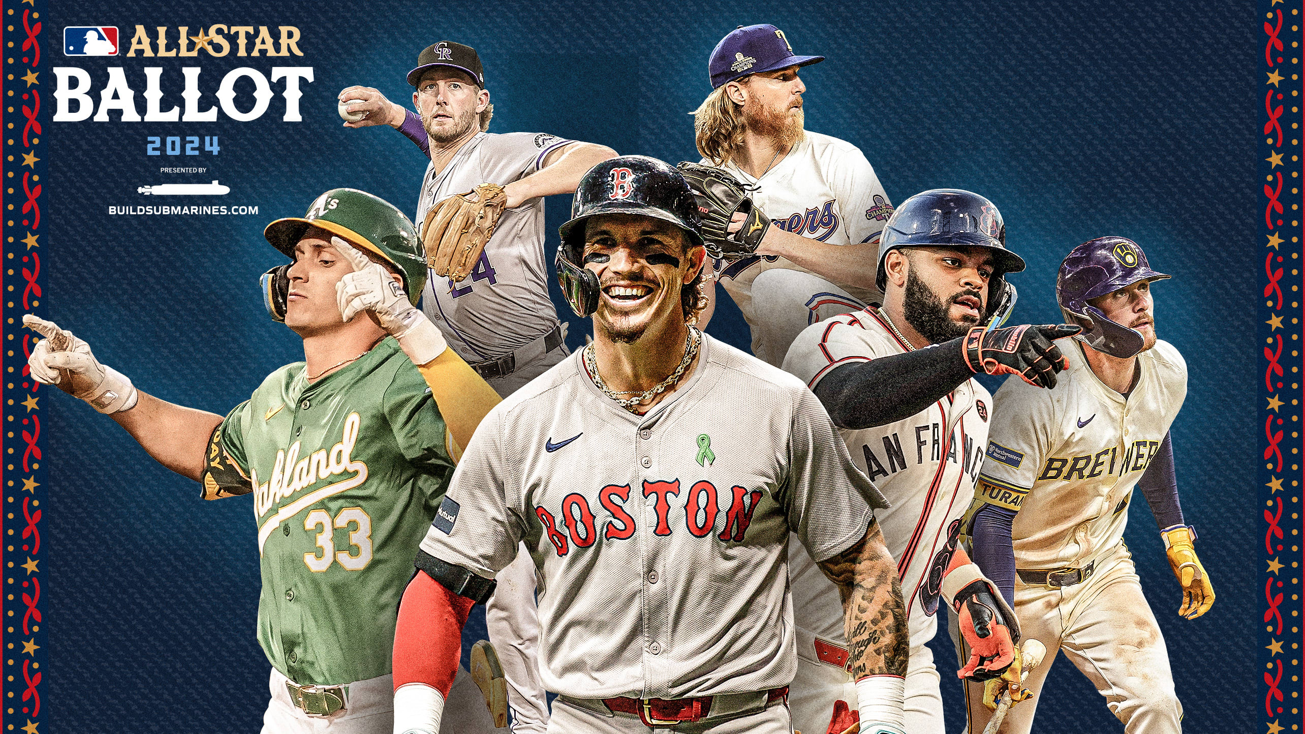 JJ Bleday, Ryan McMahon, Jarren Duran, Jon Gray, Heliot Ramos and Brice Turang