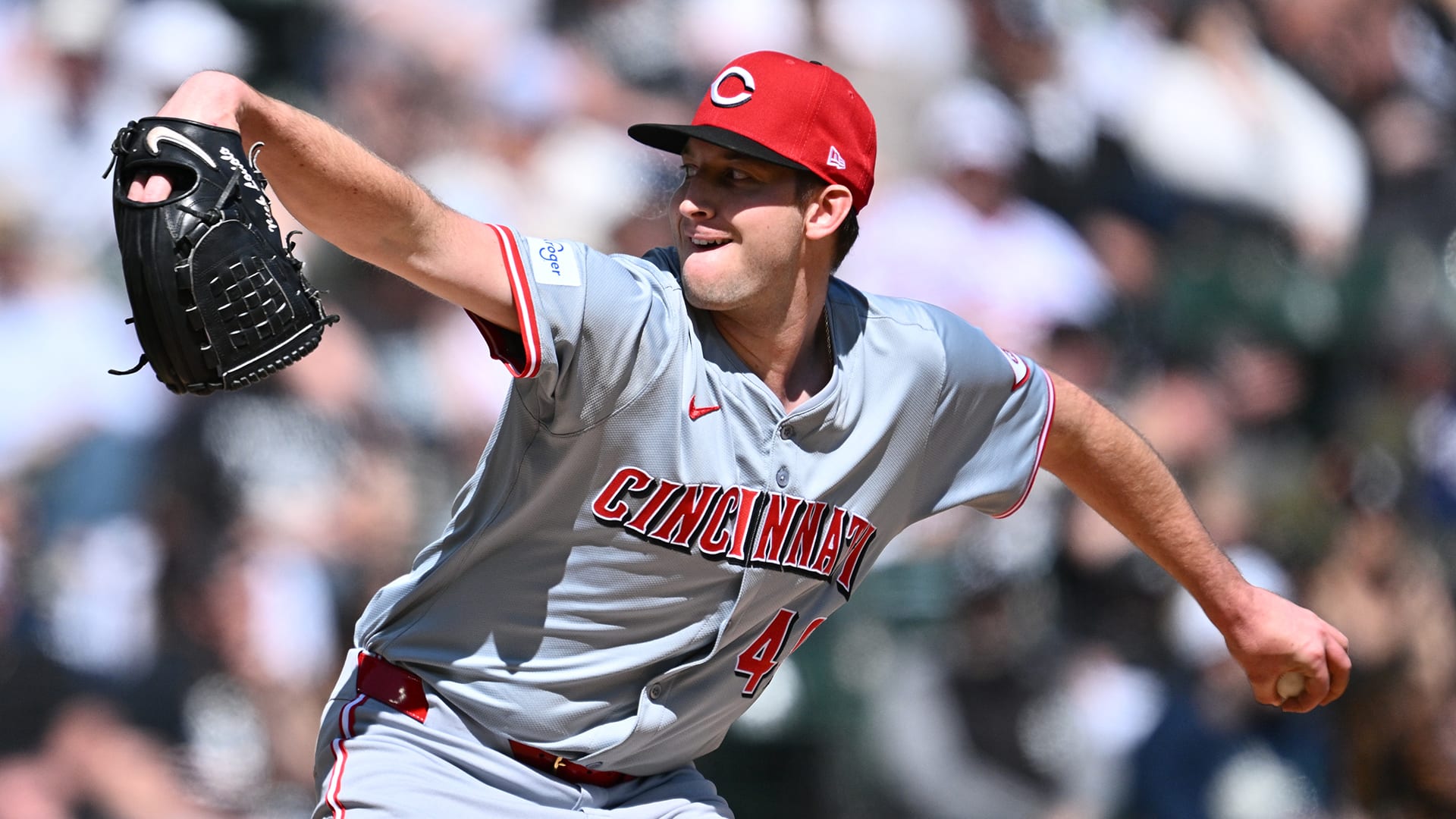 Nick Lodolo delivers a pitch