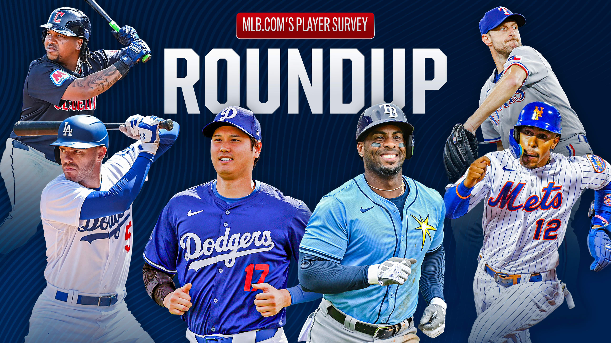 José Ramírez, Freddie Freeman, Shohei Ohtani, Yandy Díaz, Francisco Lindor and Max Scherzer