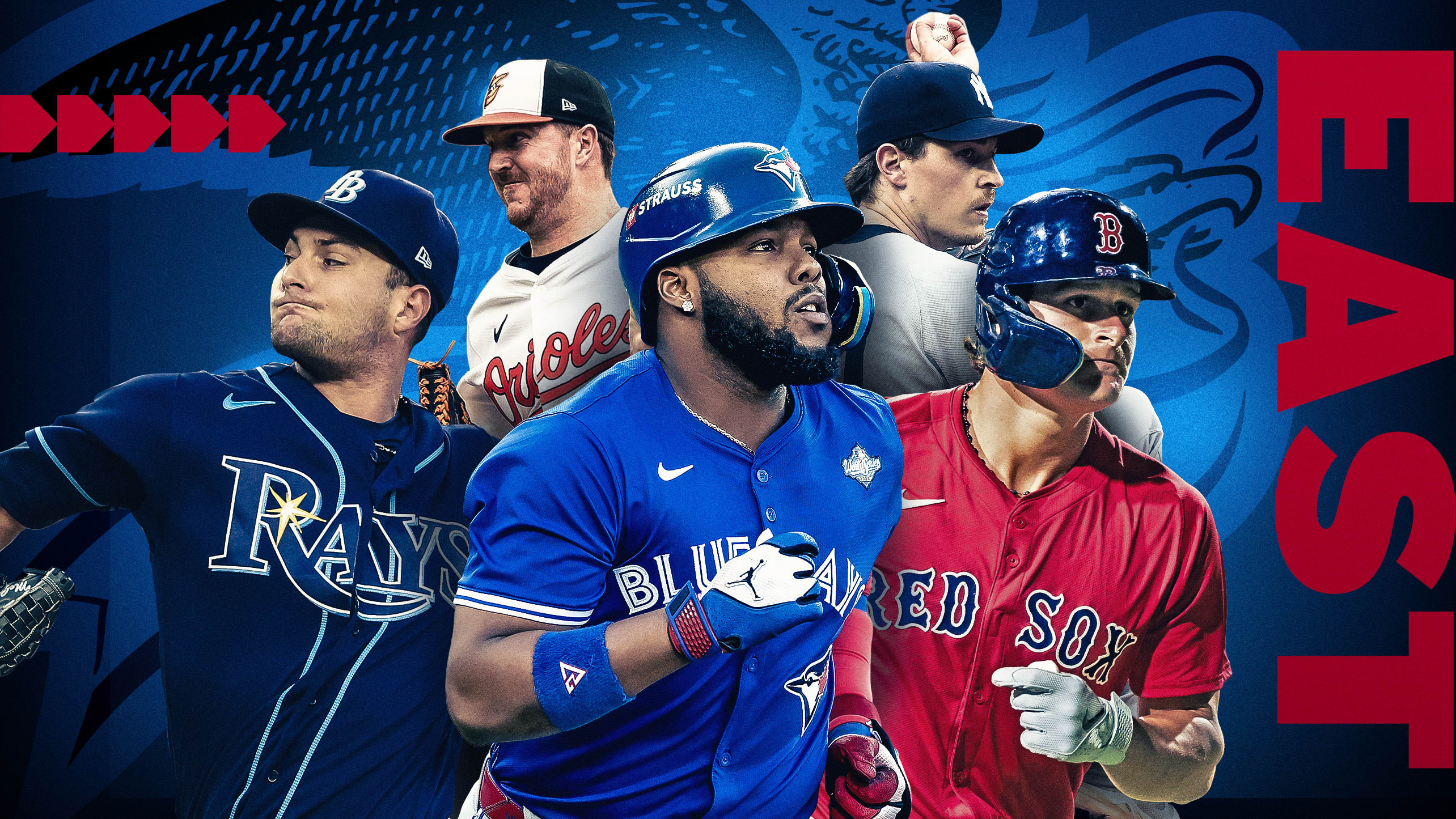 Shane McClanahan, Trevor Rogers, Vladimir Guerrero Jr., Max Fried and Roman Anthony