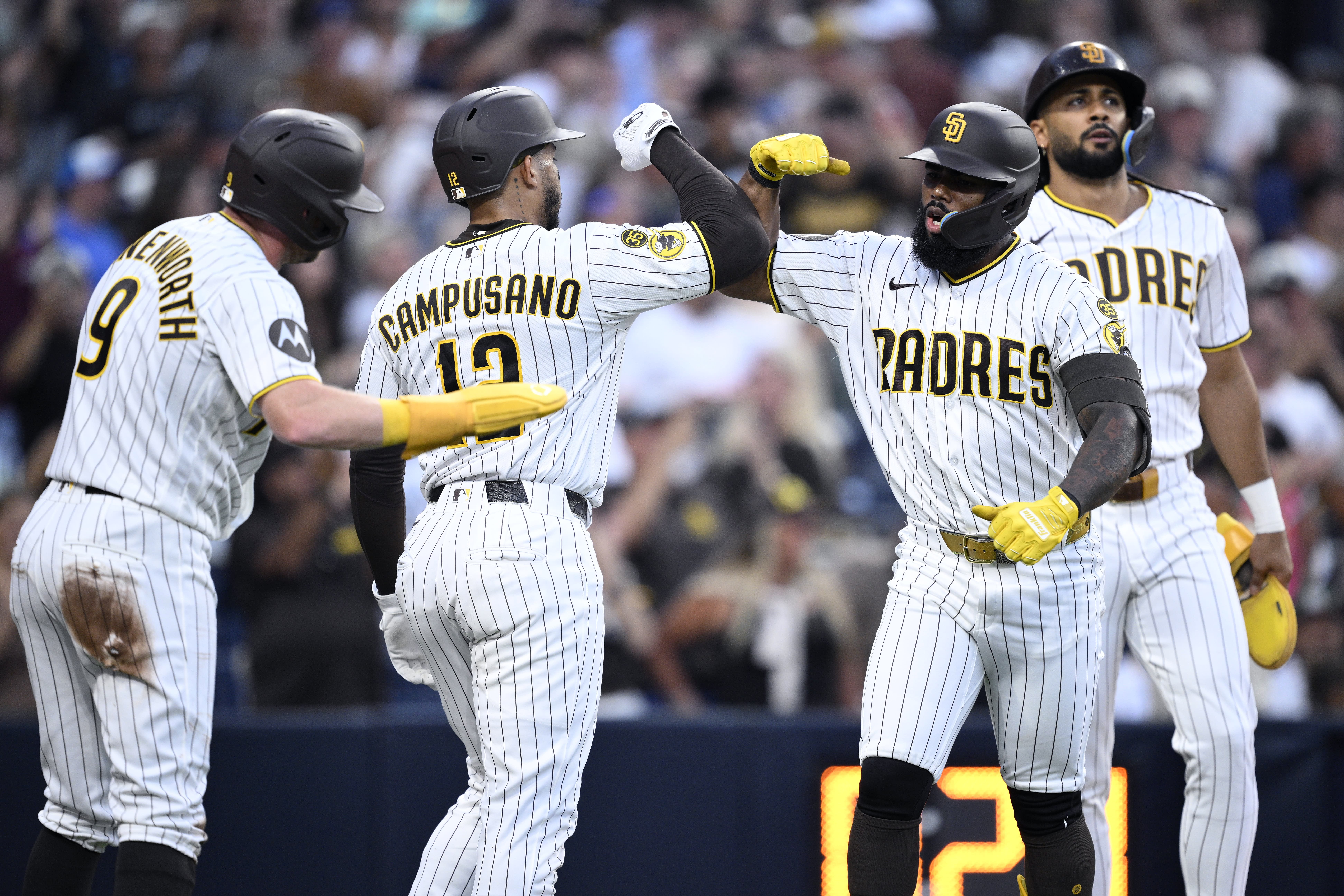 The Padres celebrate