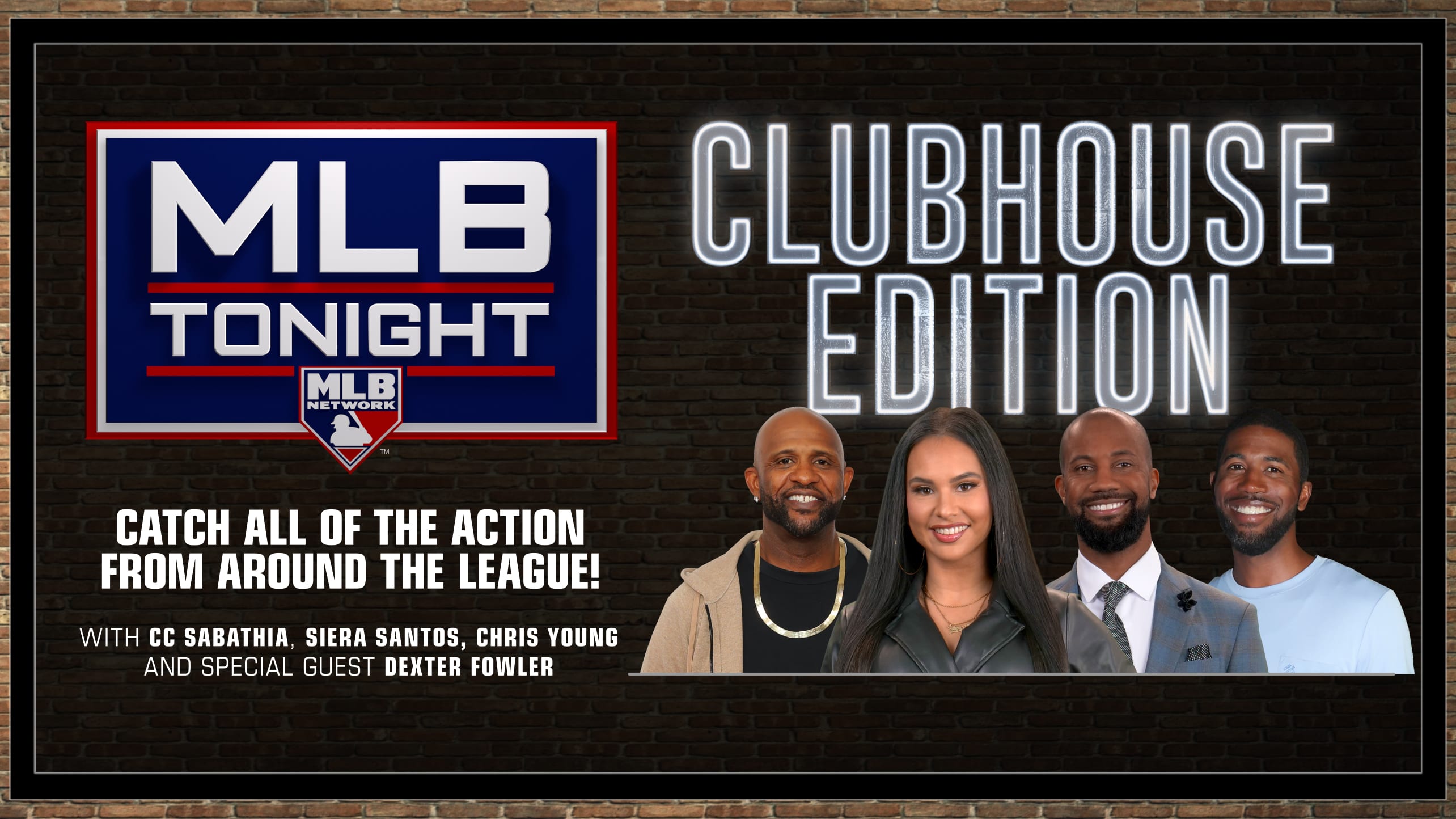 MLB Tonight logo featuring Clubhouse Edition hosts