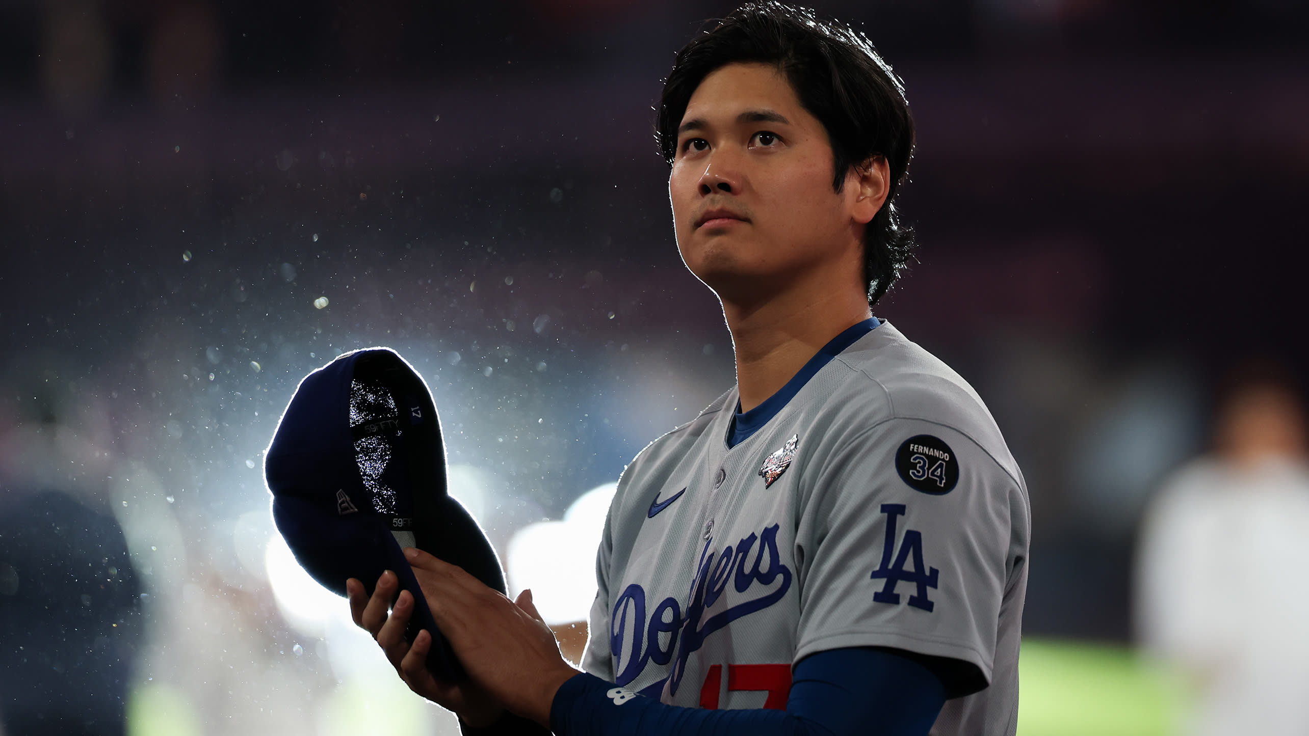 Shohei Ohtani before Game 1
